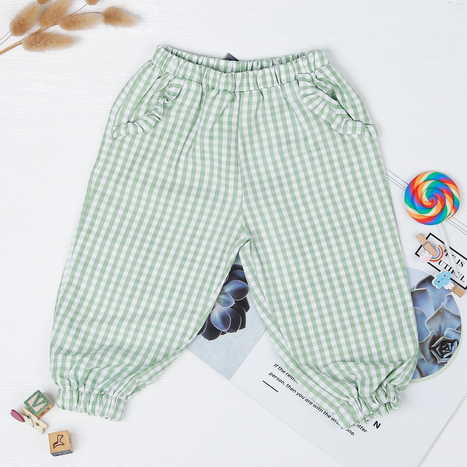 Bộ dài tay bé gái KidsPlaza in Cutebear TT22T (Trắng xanh) co giãn