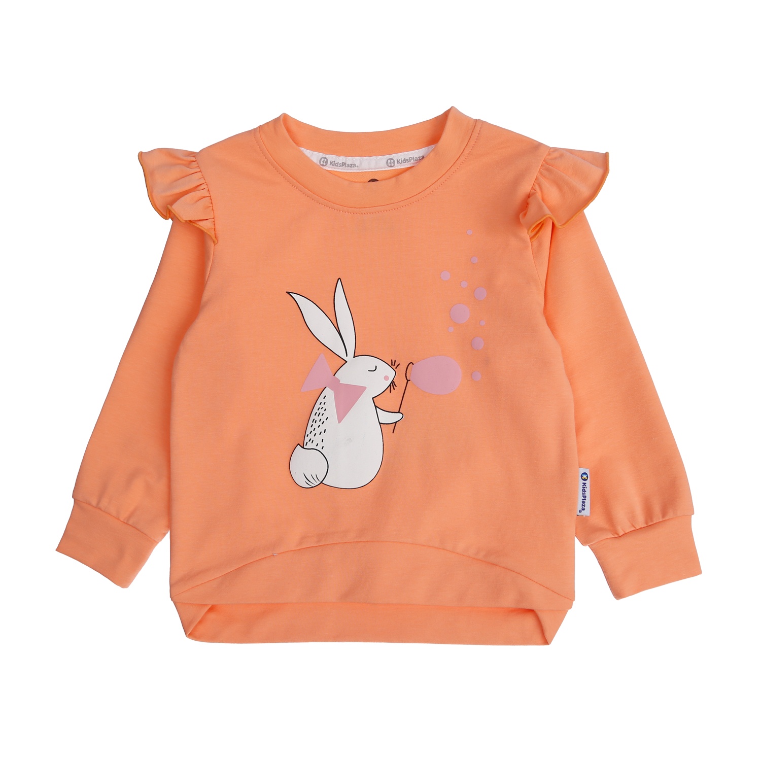 Bộ nỉ dài tay bé gái KidsPlaza in hình thỏ HN21T cho bé từ 1-4Y hình 2