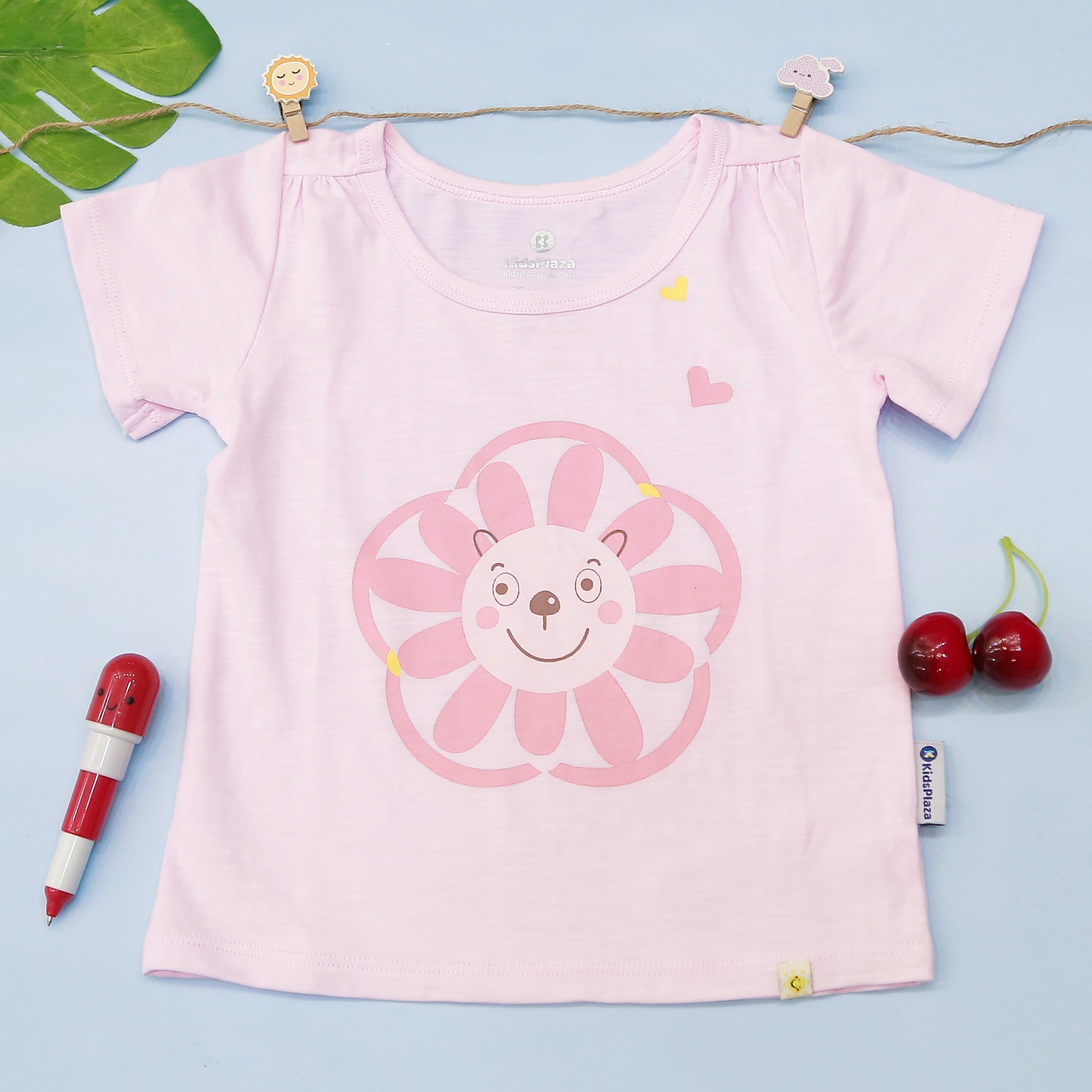 Bộ quần áo bé gái cộc tay KidsPlaza M21H hình 2