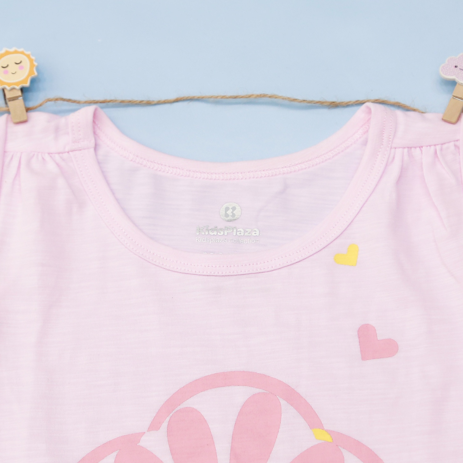 Bộ quần áo bé gái cộc tay KidsPlaza M21H hình 3