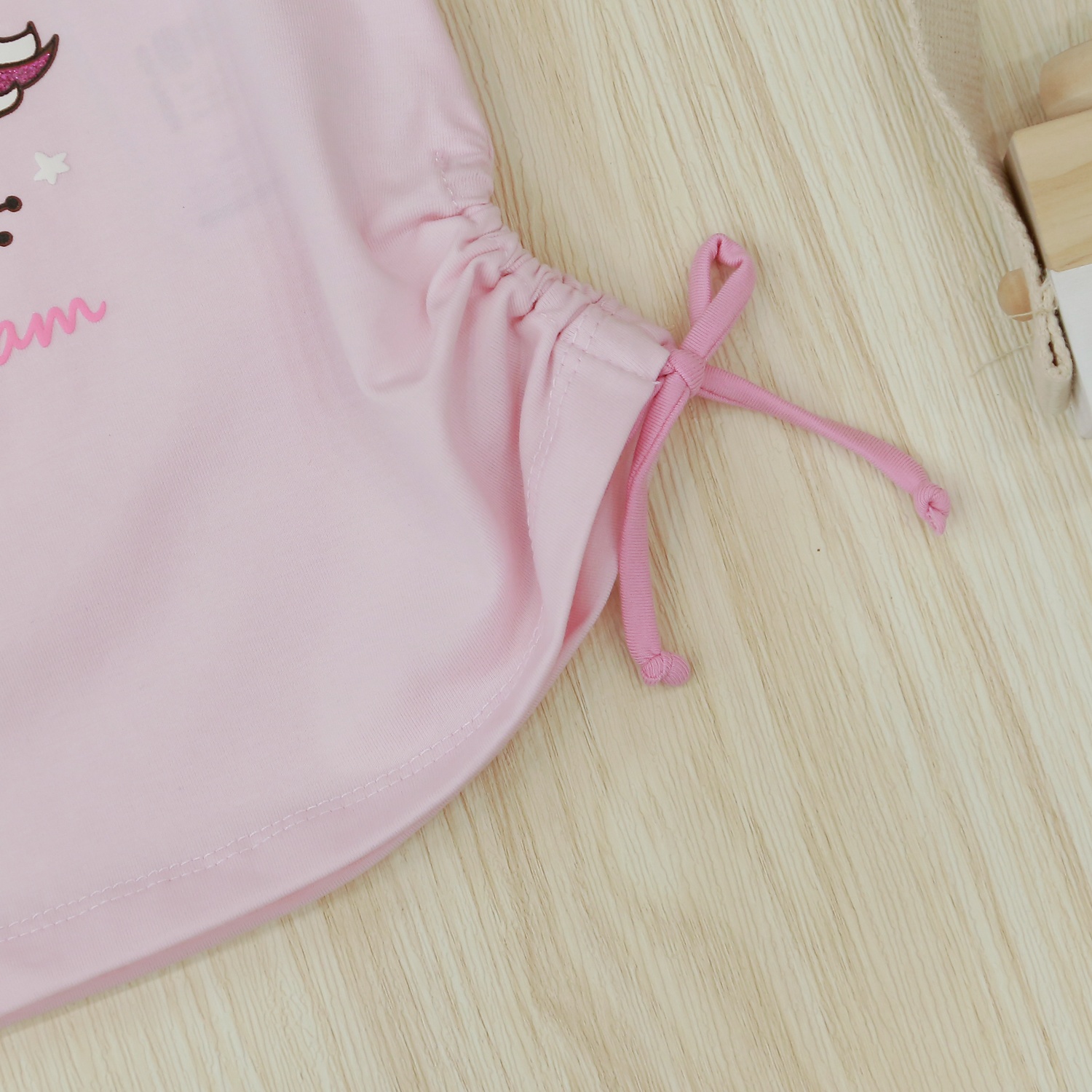 Bộ quần áo cộc tay bé gái KidsPlaza in ngựa TT22H (Hồng) hình 5