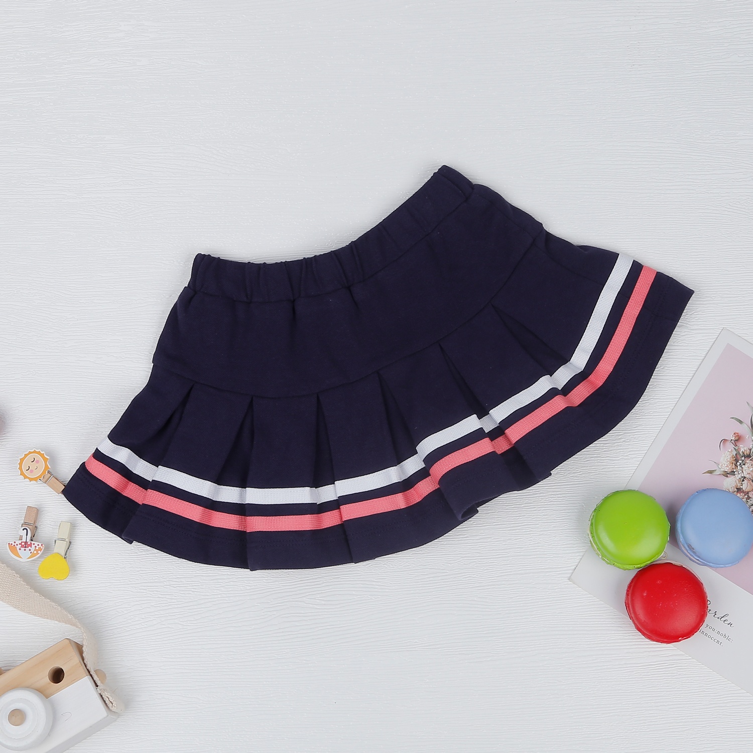 Set áo váy bé gái dài tay KidsPlaza vải cá sấu HN22T (Hồng) hình 4