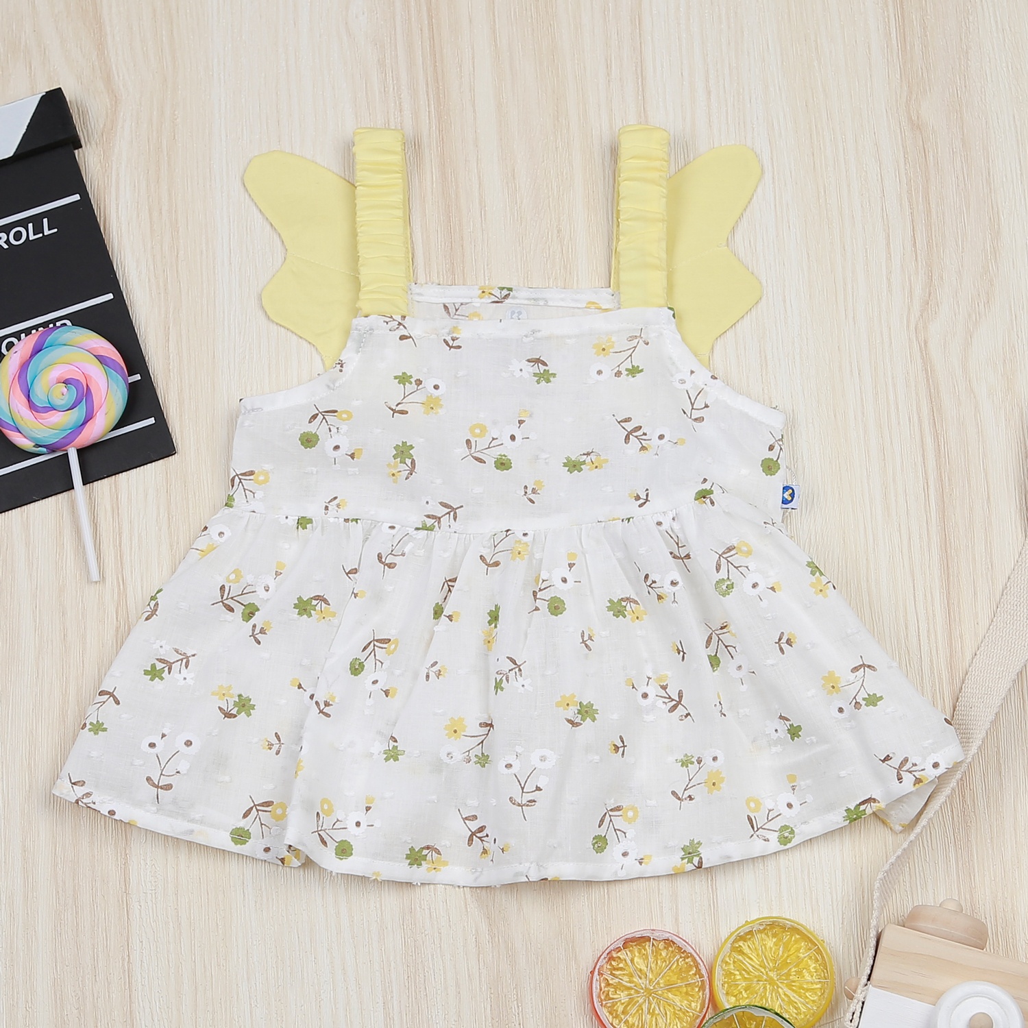 Set váy hoa thiên thần cho bé gái KidsPlaza HN22H (Trắng) hình 2