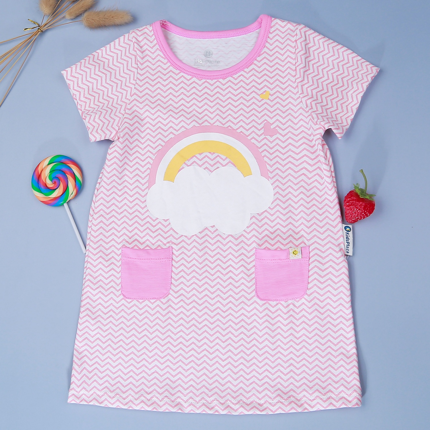 Váy áo bé gái in hình mặt trời KidsPlaza M21H (Hồng)  hình 1