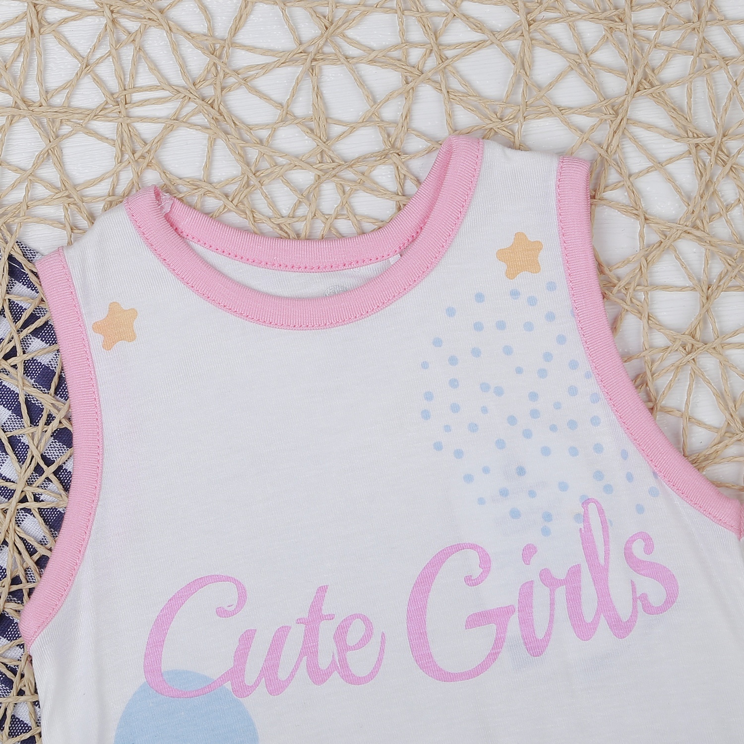 Váy ba lỗ bé gái Otis Trắng KidsPlaza ND21H hình 2