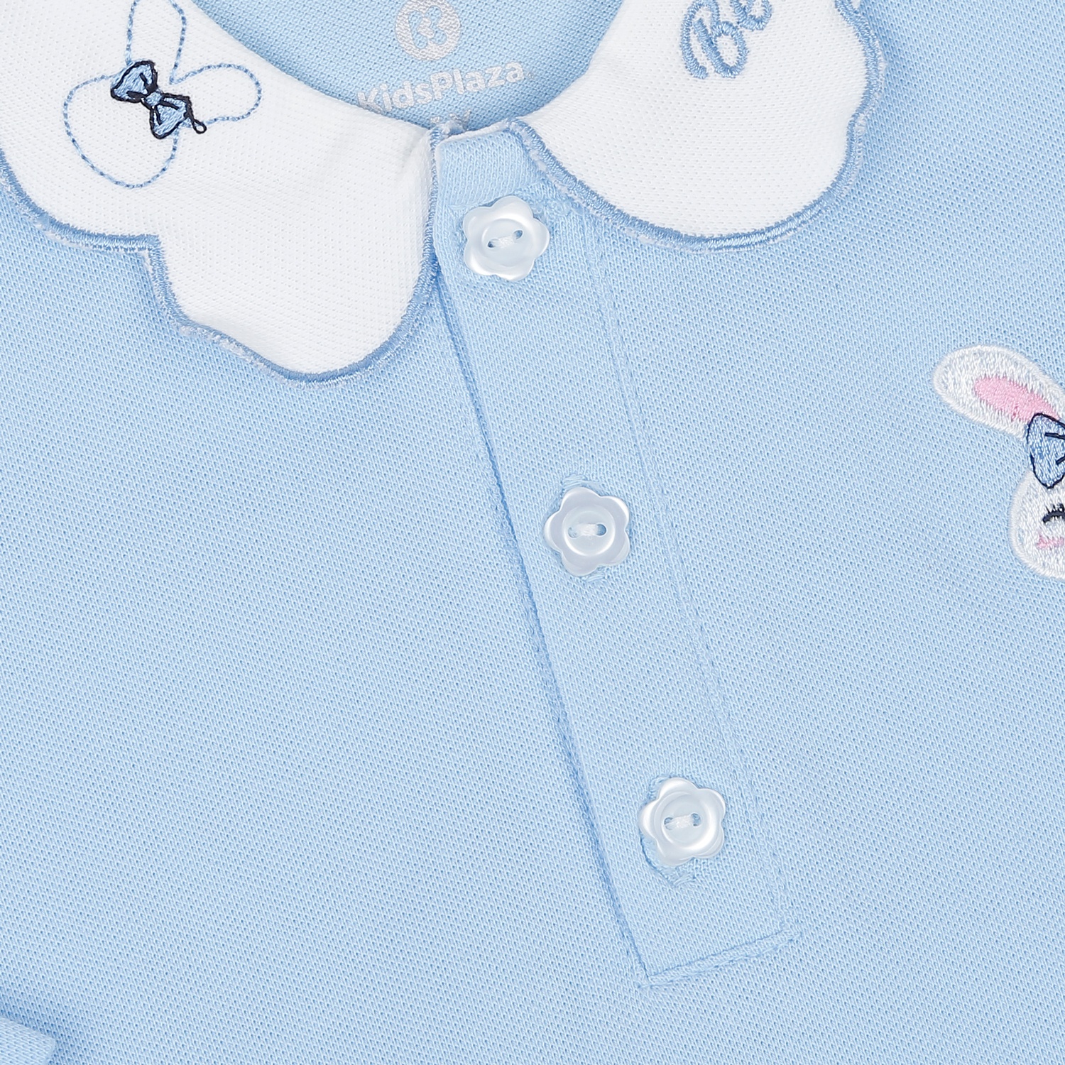 Váy bé gái dài tay KidsPlaza cổ sen HN22T (Xanh) hình 3