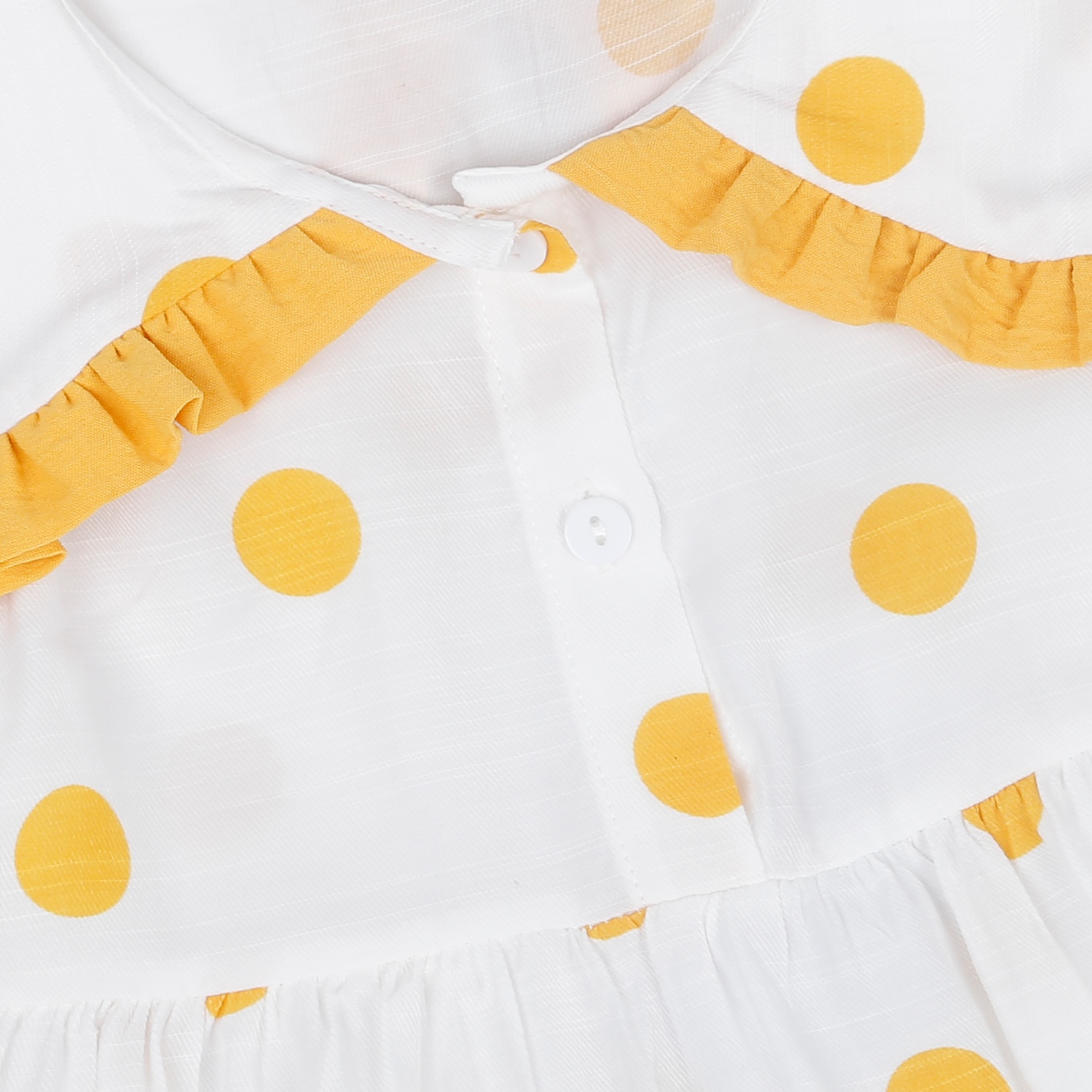 Váy chấm bi KidsPlaza AT22H (Trắng Vàng)  hình 3