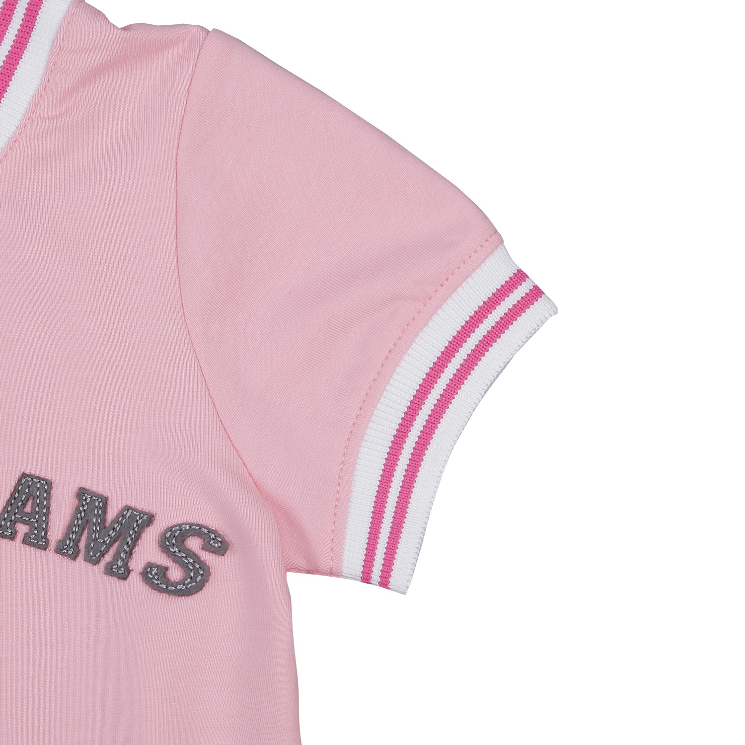 Váy cộc tay bé gái thêu họa tiết số 1 KidsPlaza (Hồng)  hình 4