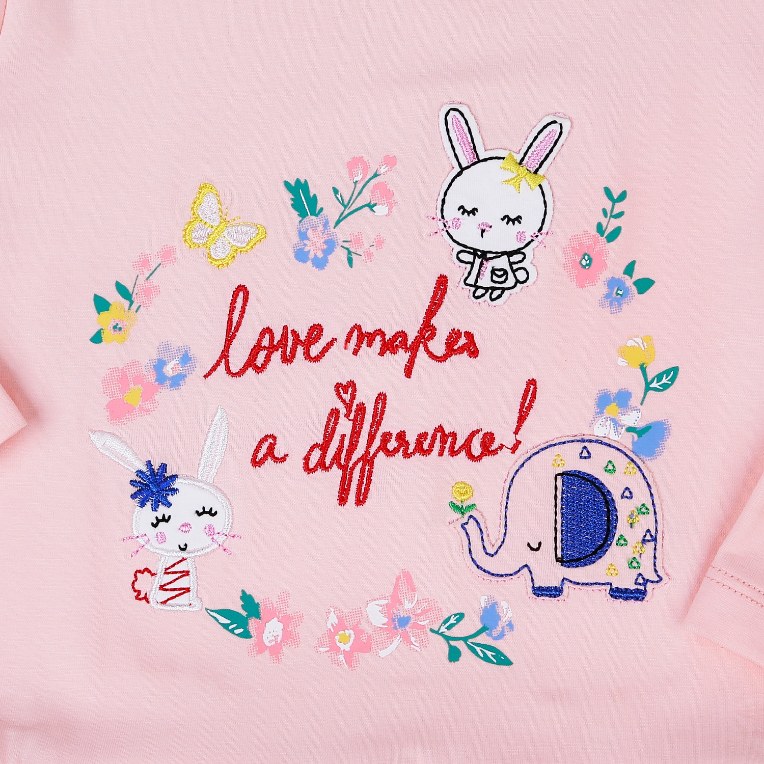 Váy dài bé gái KidsPlaza thêu thỏ hồng TT21T hình 5