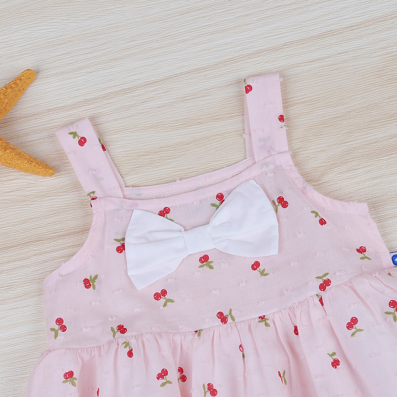 Váy nơ bé gái KidsPlaza cherry HN22H (Hồng) hình 3