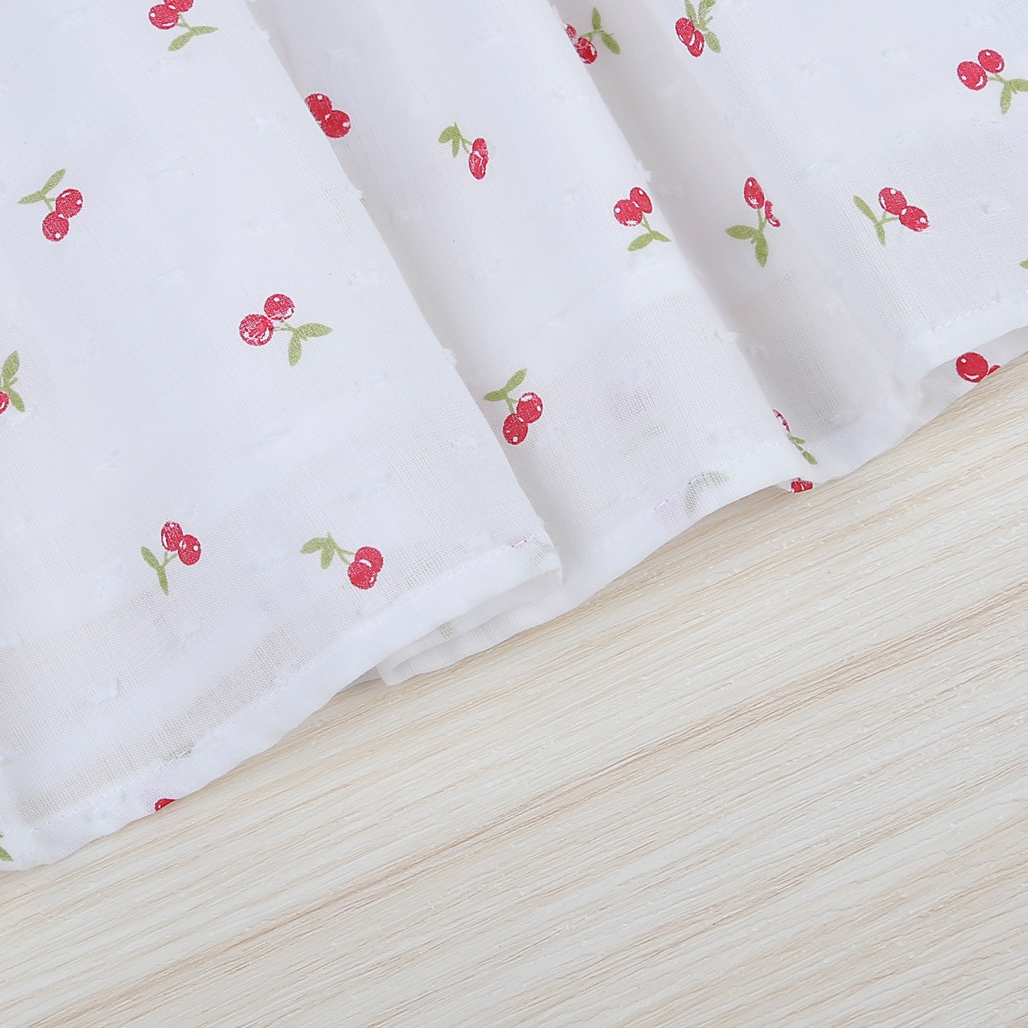 Váy nơ bé gái KidsPlaza cherry HN22H (Trắng) hình 3