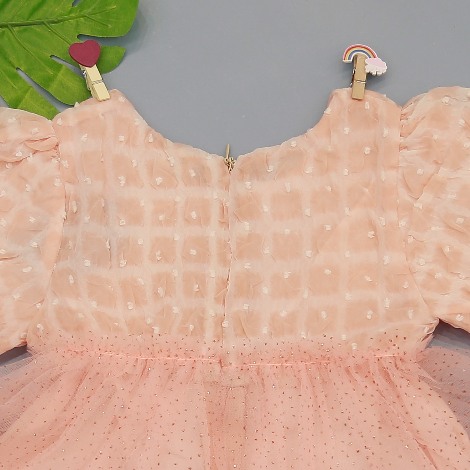 Váy TuTu tay bồng KidsPlaza M21H (Hồng) hình 3