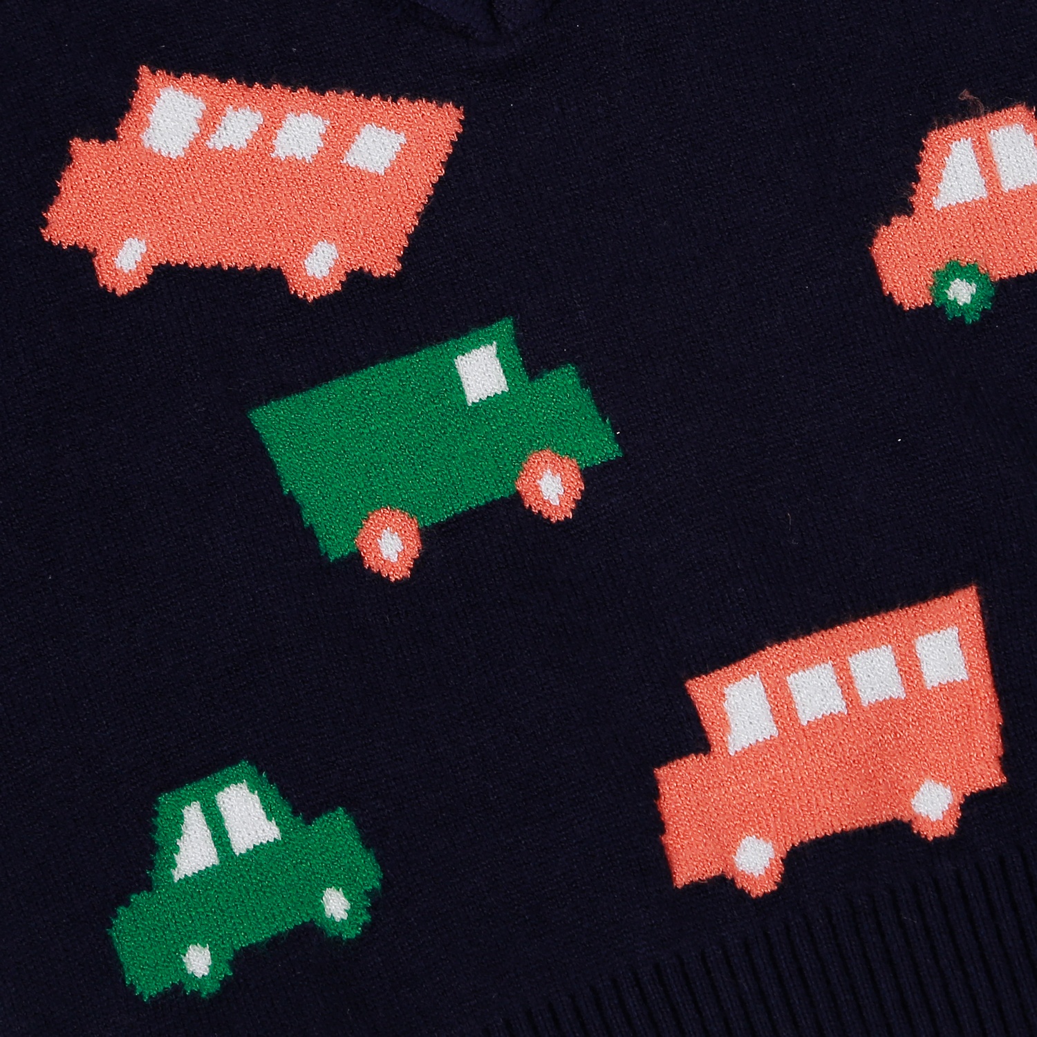 Áo gile len bé trai KidsPlaza in ô tô HN22D (Tím than) hình 3