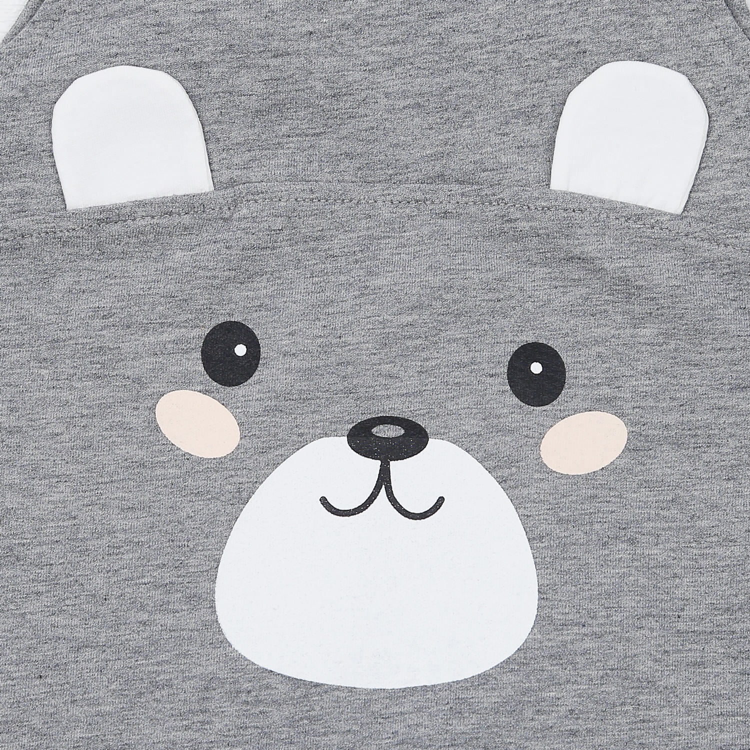 Set yếm bé trai KidsPlaza in gấu HN22T (Xám) hình 4