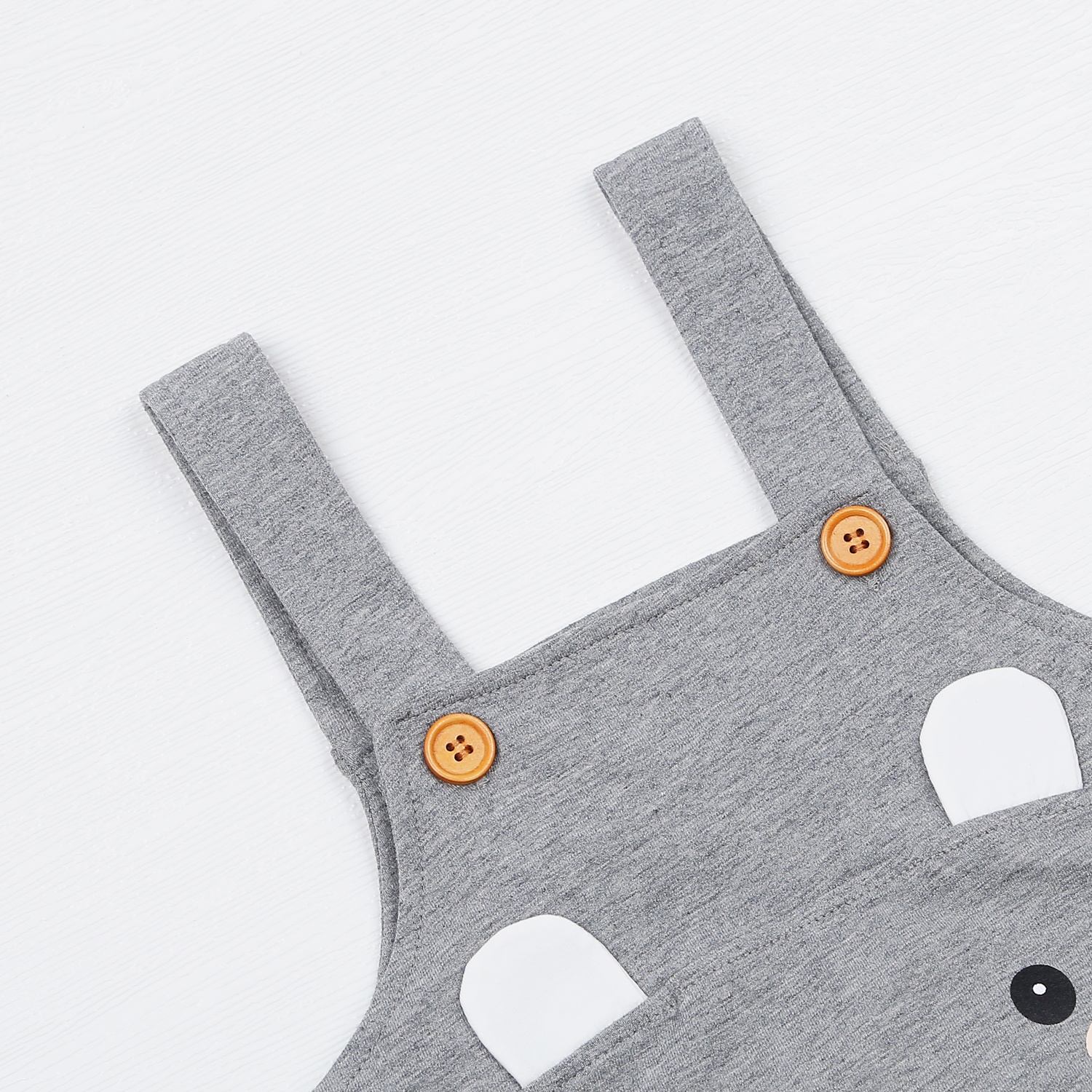 Set yếm bé trai KidsPlaza in gấu HN22T (Xám) hình 5