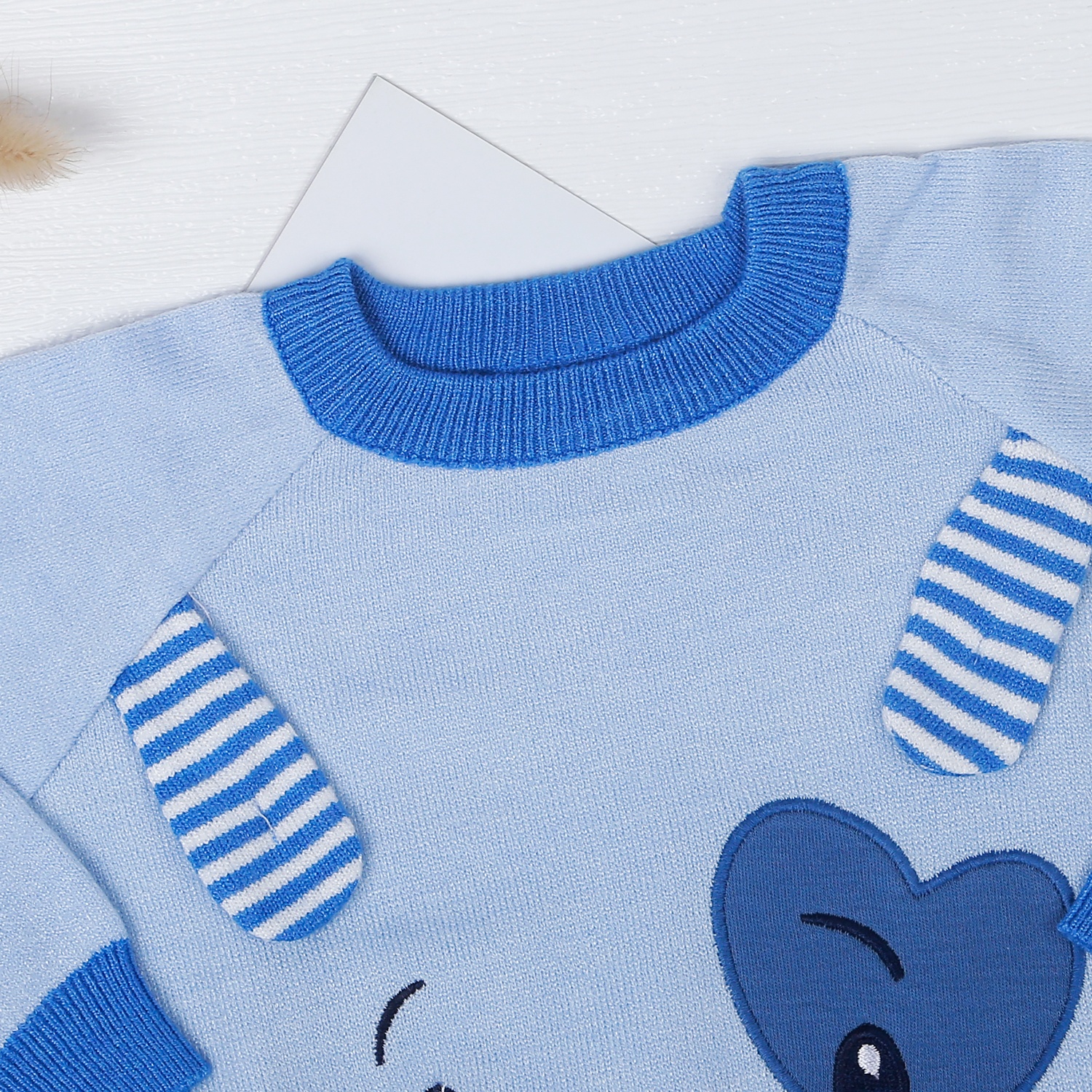 Áo len bé trai cài vai KidsPlaza ND22D (Xanh) hình 2