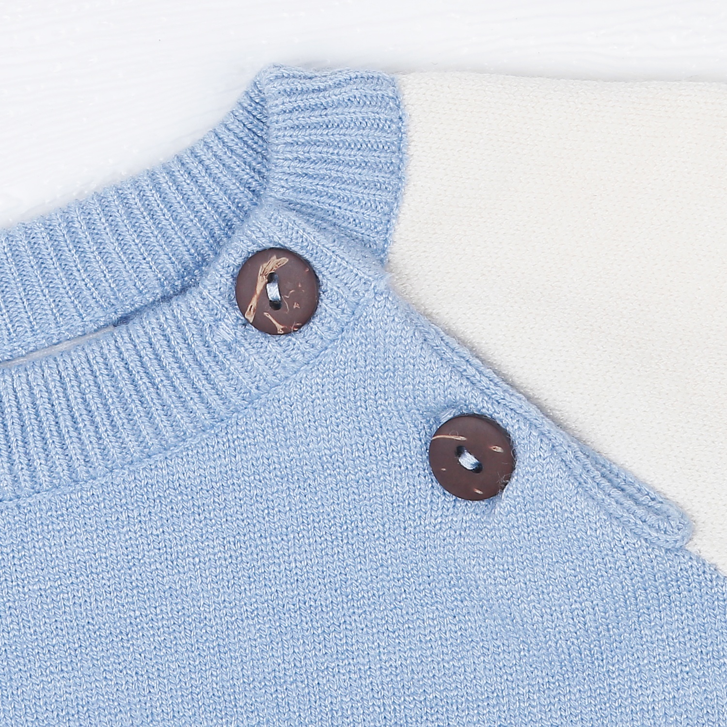 Áo len cài vai bé trai KidsPlaza ND22D (Xanh) hình 3