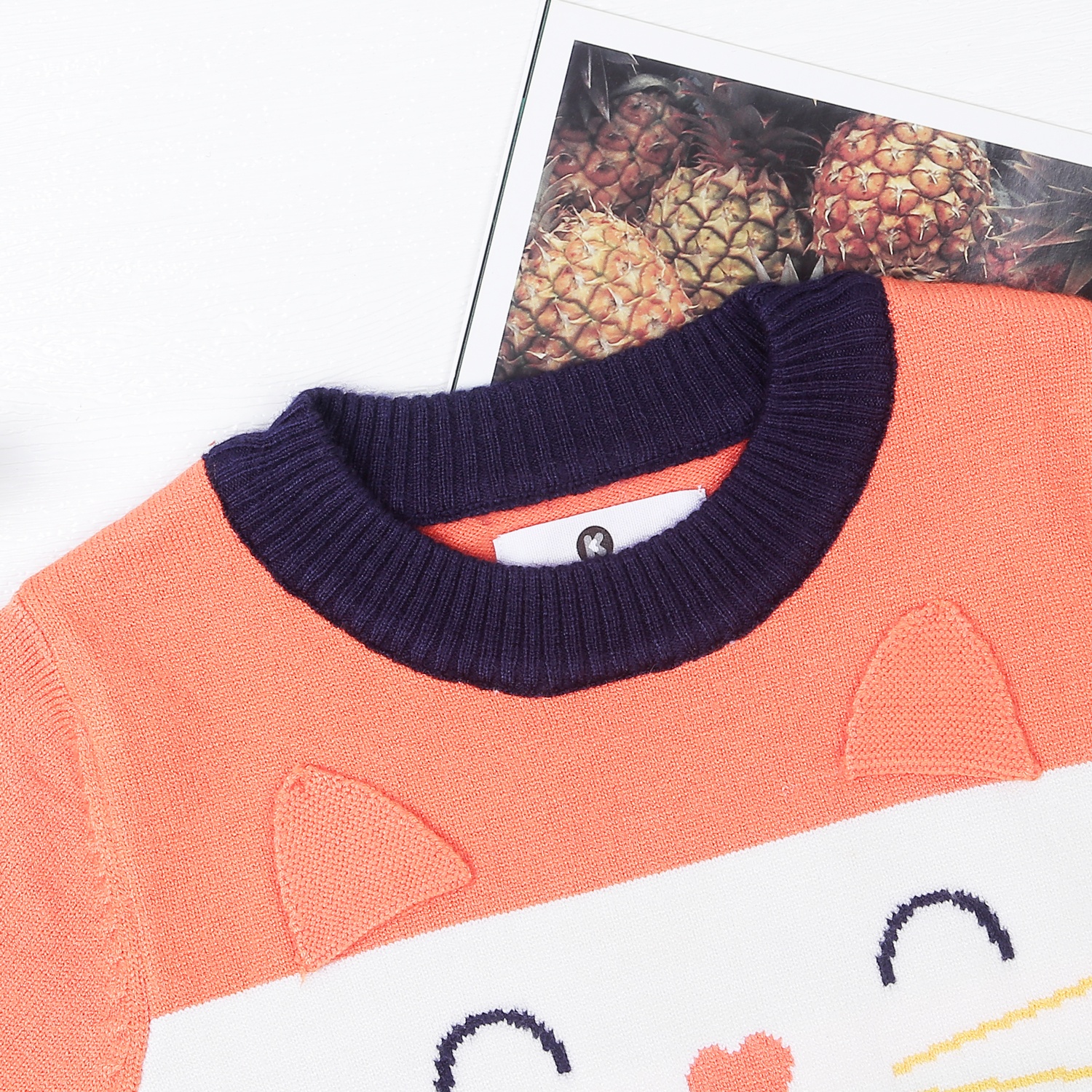 Áo len bé trai KidsPlaza hình chú mèo HN21D  hình 2