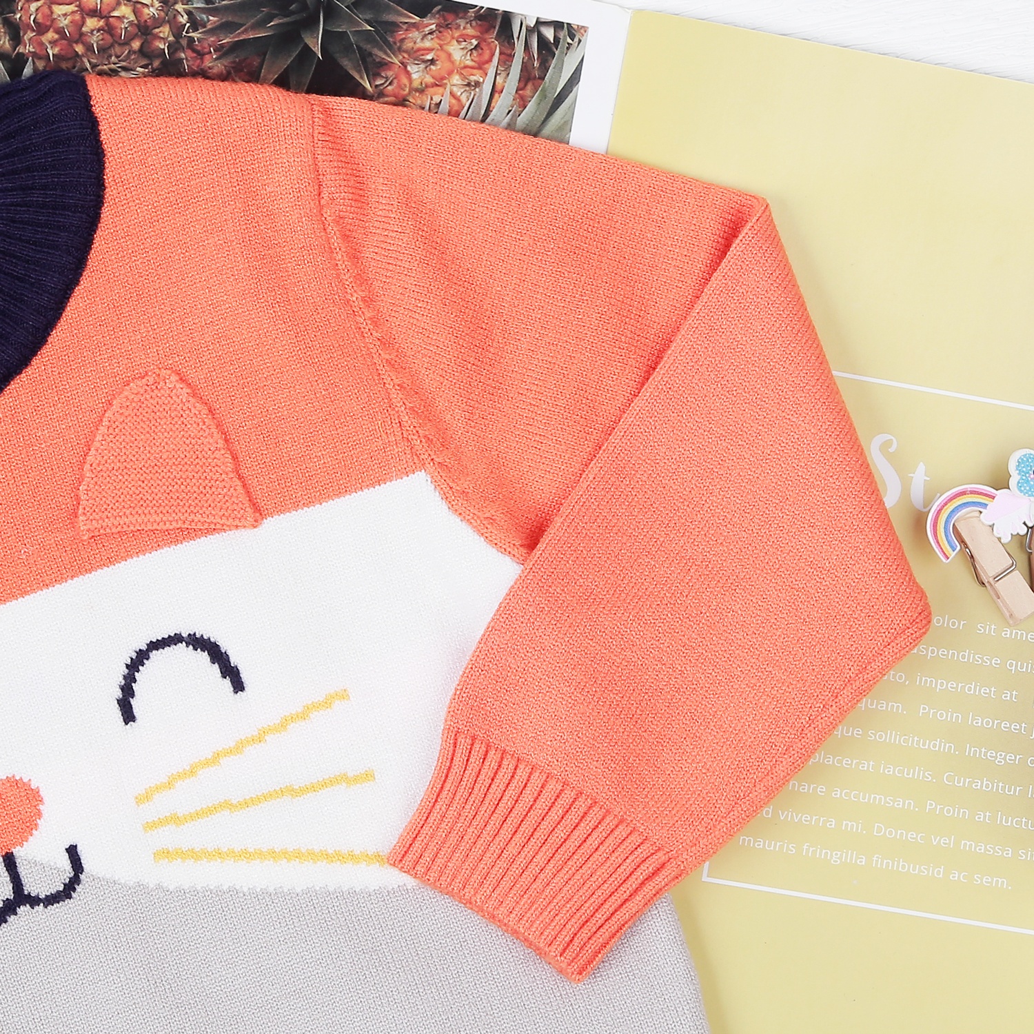 Áo len bé trai KidsPlaza hình chú mèo HN21D  hình 3