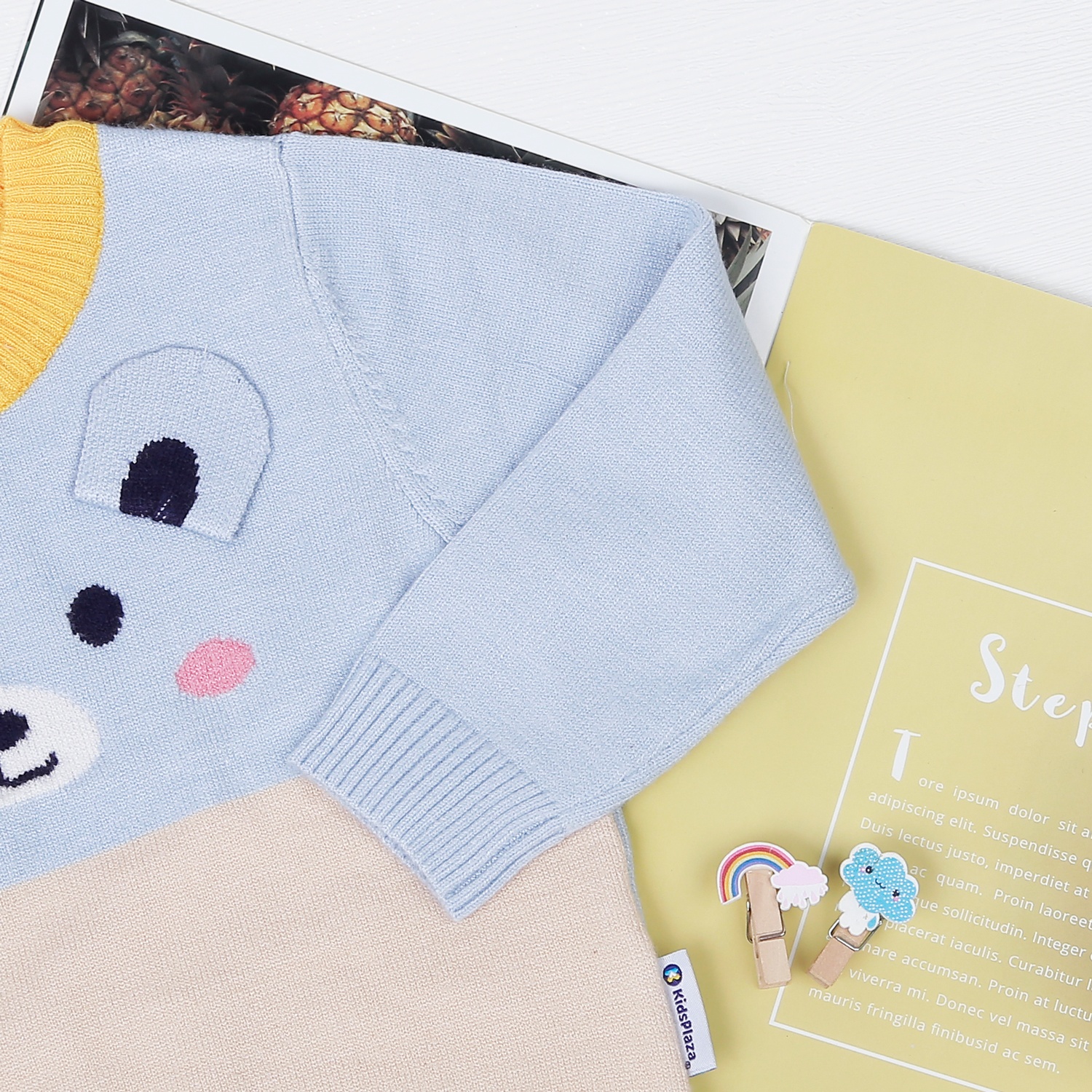 Áo len bé trai hình chú gấu KidsPlaza HN21D  hình 3