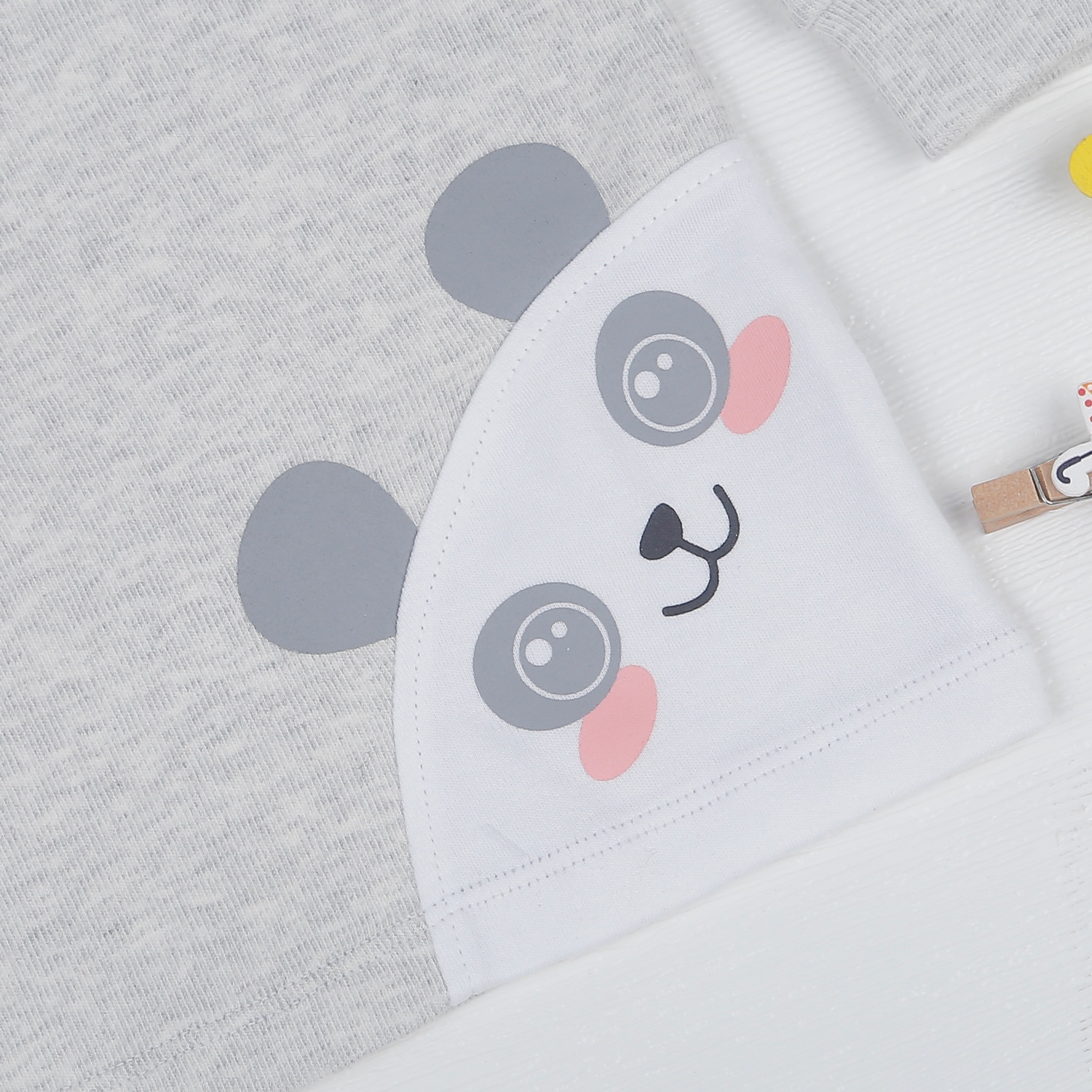 Áo nhung cổ 3 phân KidsPlaza in thú HN22D (Ghi) hình 4