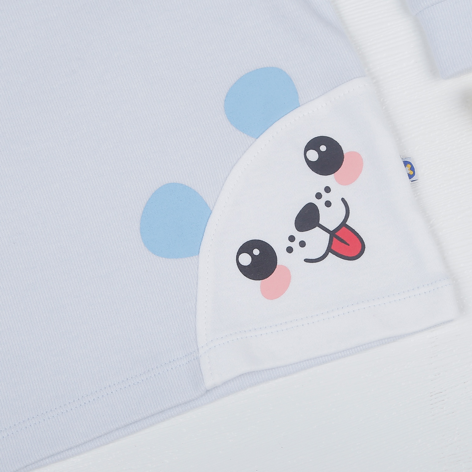 Áo nhung cổ 3 phân KidsPlaza in thú HN22D (Xanh) hình 4