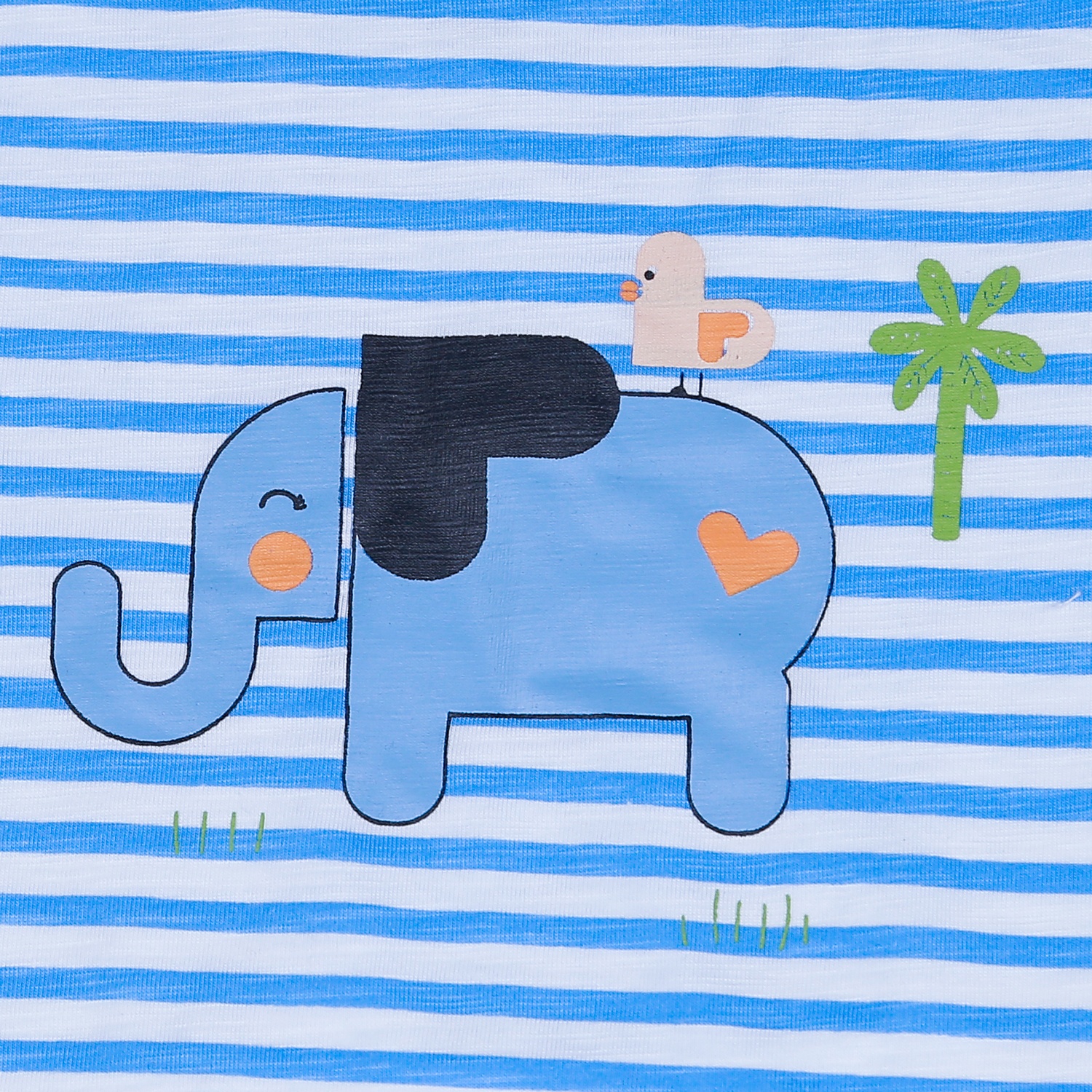 Bộ ba lỗ bé trai áo kẻ quần thú KidsPlaza M21H  hình 3