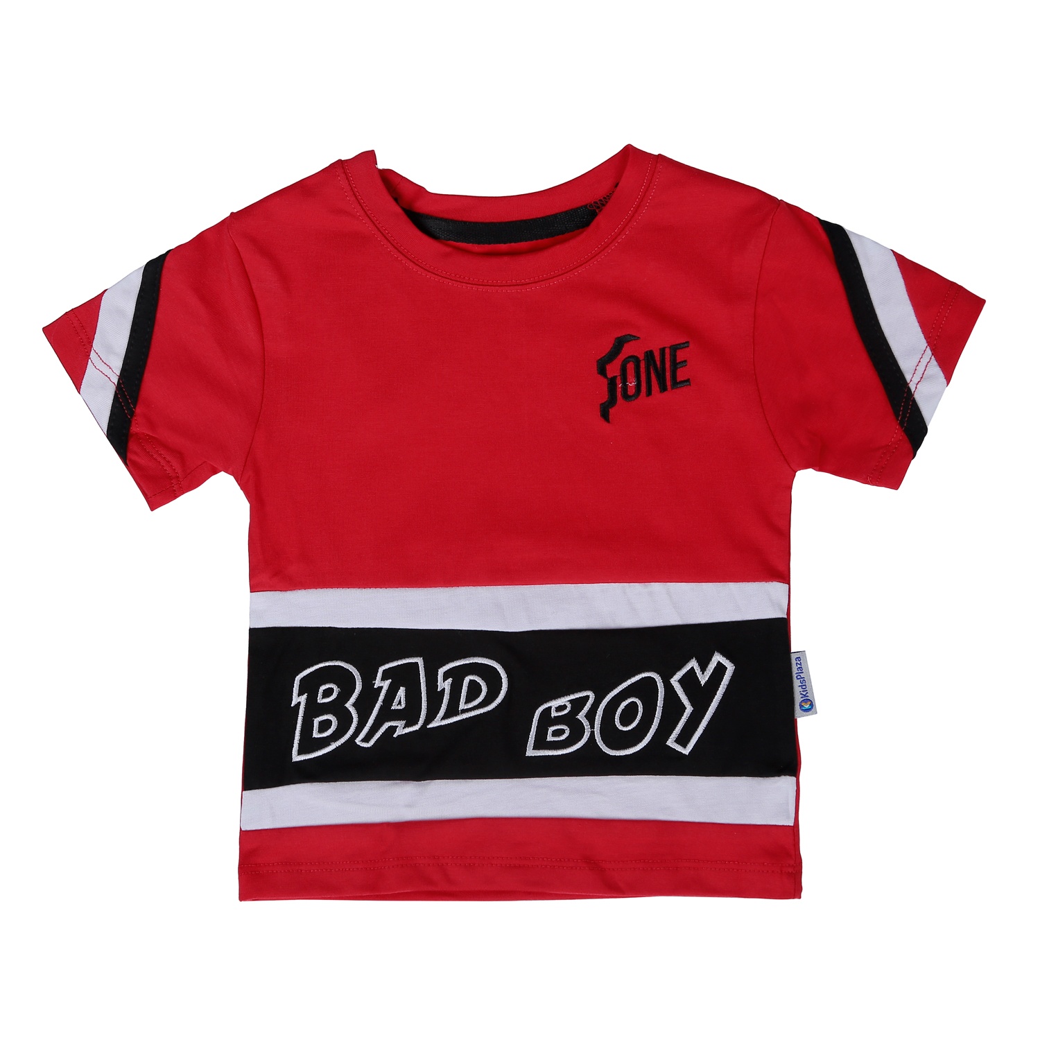 Bộ bé trai cộc tay KidsPlaza in Bad Boy VY22H (Đỏ) hình 4