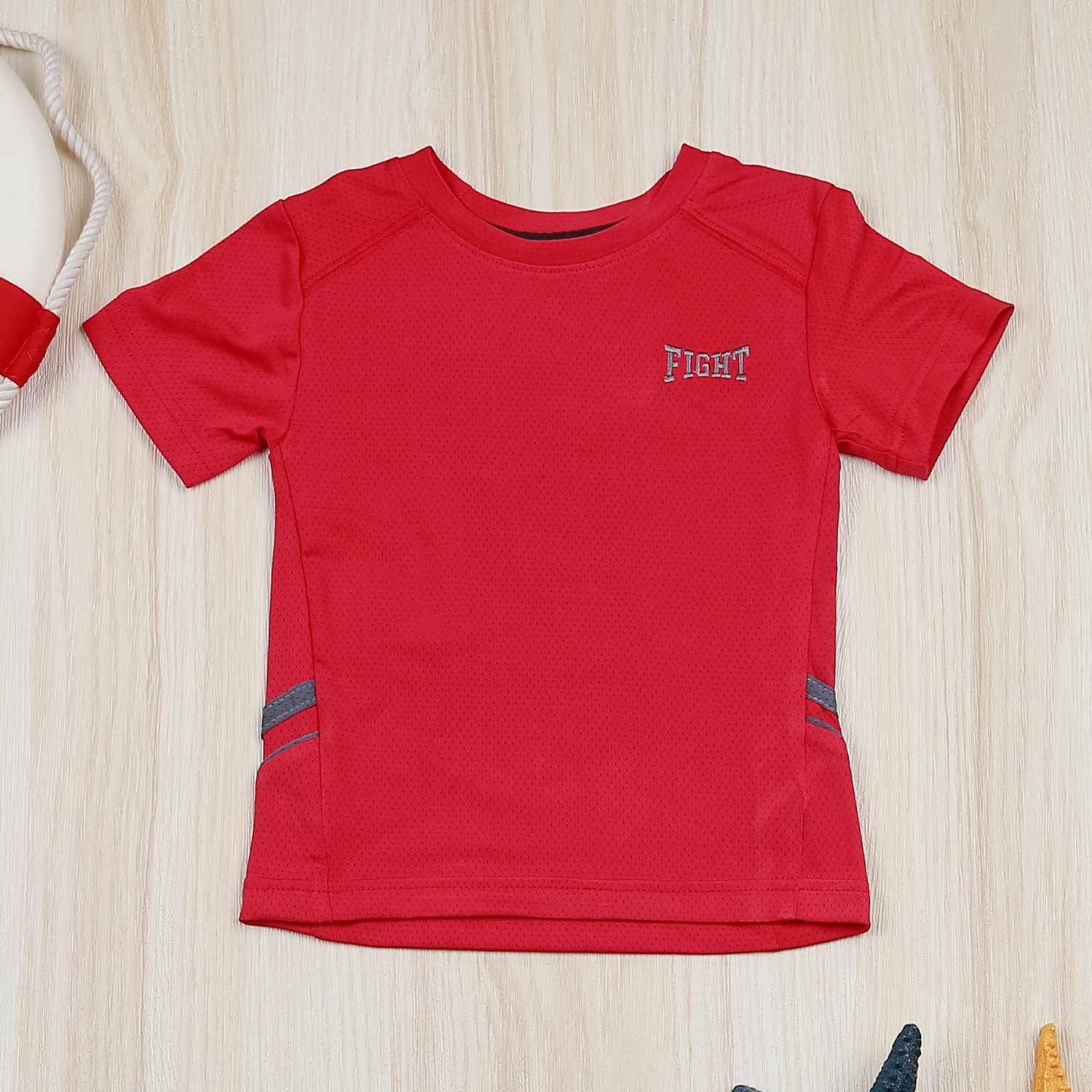 Bộ cộc bé trai in Fight KidsPlaza VY22H Đỏ hình 2