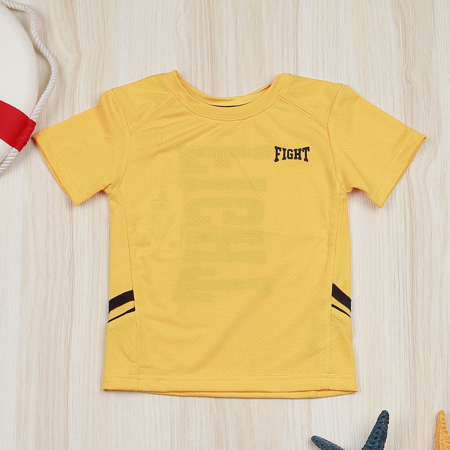 Bộ cộc bé trai in Fight KidsPlaza VY22H Vàng hình 2