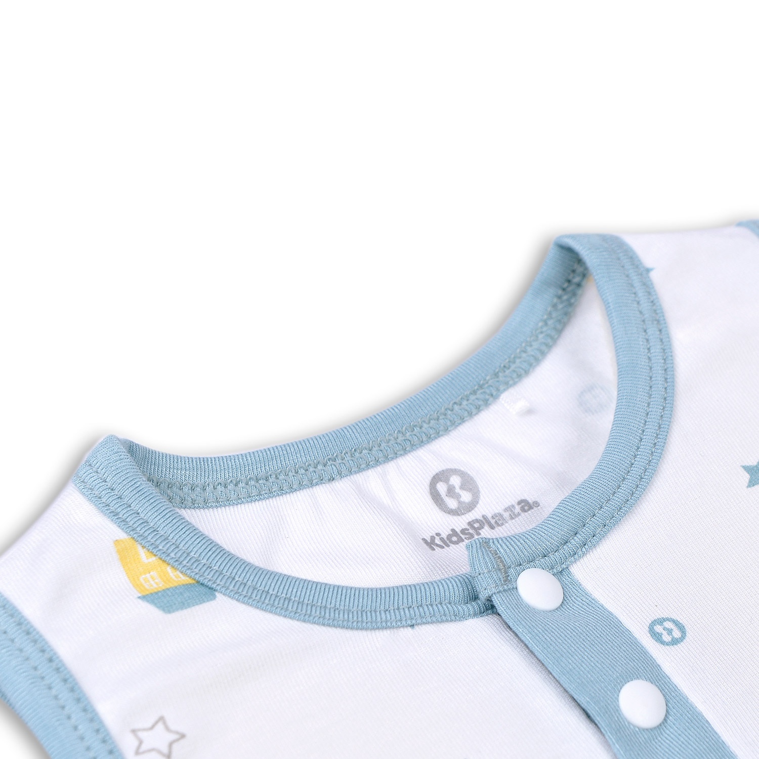 Bộ quần áo ba lỗ bé trai Otis in hình ngôi nhà KidsPlaza ND22H (Trắng) hình 2