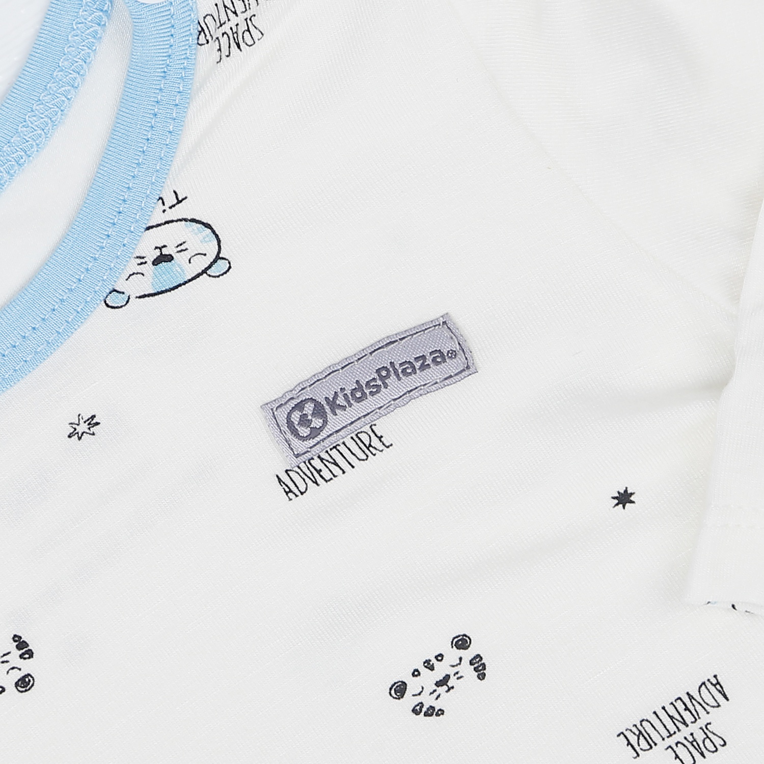 Bộ quần áo bé trai cài vai in Tiger KidsPlaza M22T (Xanh)  hình 5