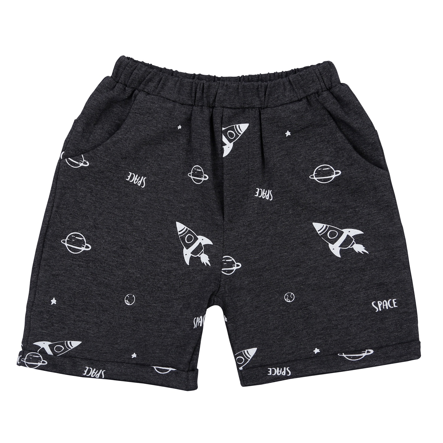 Bộ quần áo cộc tay bé trai KidsPlaza in little TT22H (Vàng)  hình 4