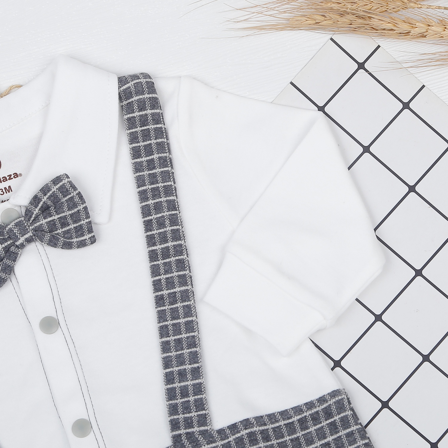  Body bé trai dài tay công tử KidsPlaza kẻ caro HN22D hình 4