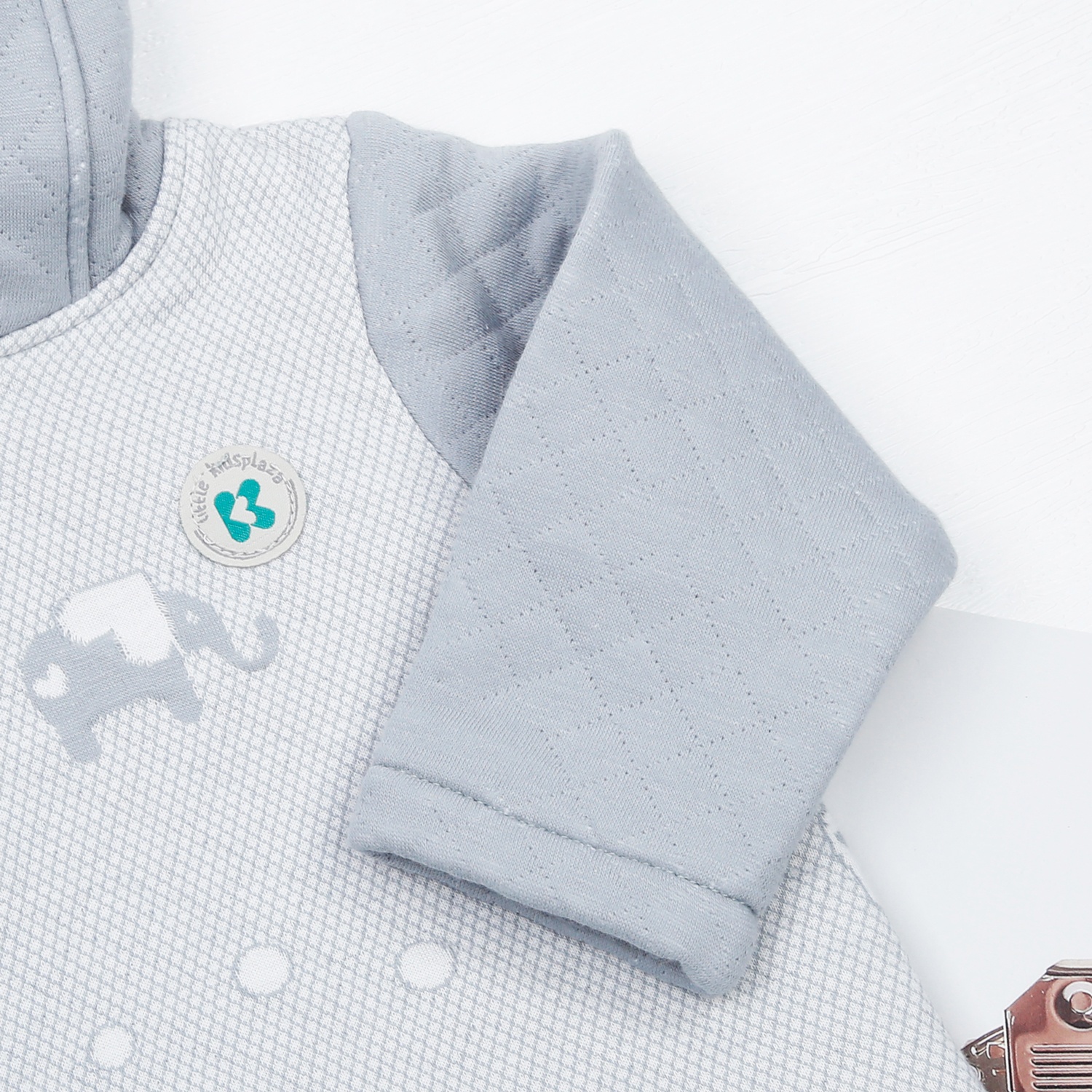 Áo khoác bông voi bé trai KidsPlaza HN22D (Xanh rêu) hình 3