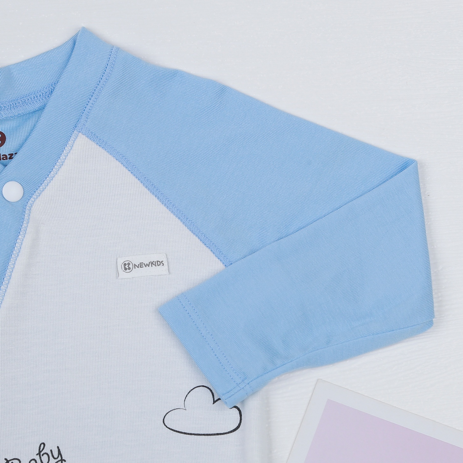 Bộ quần áo dài tay bé trai KidsPlaza in hình voi M22D hình 4