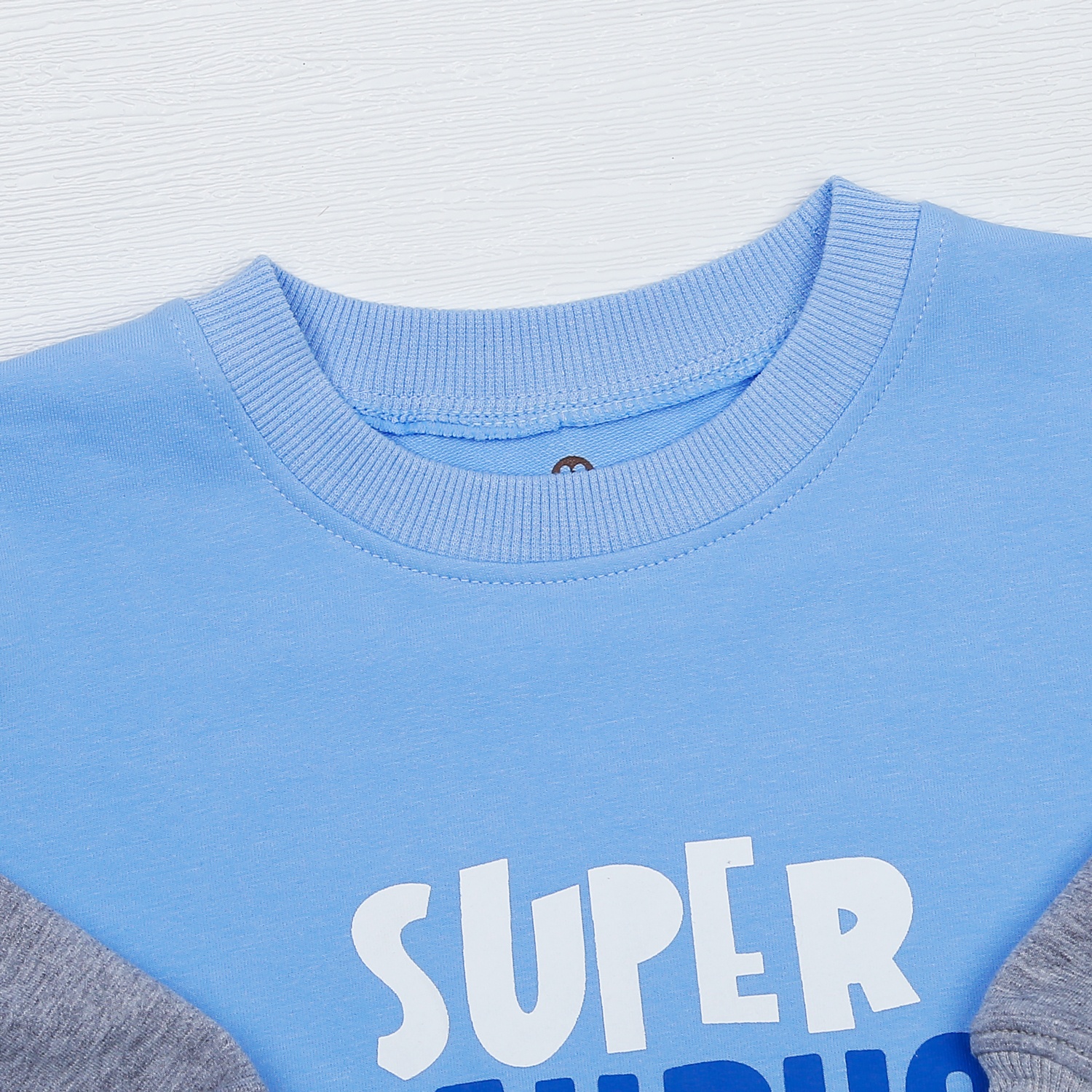 Bộ quần áo dài tay bé trai in phối DINO màu xanh ghi HN22D hình 5