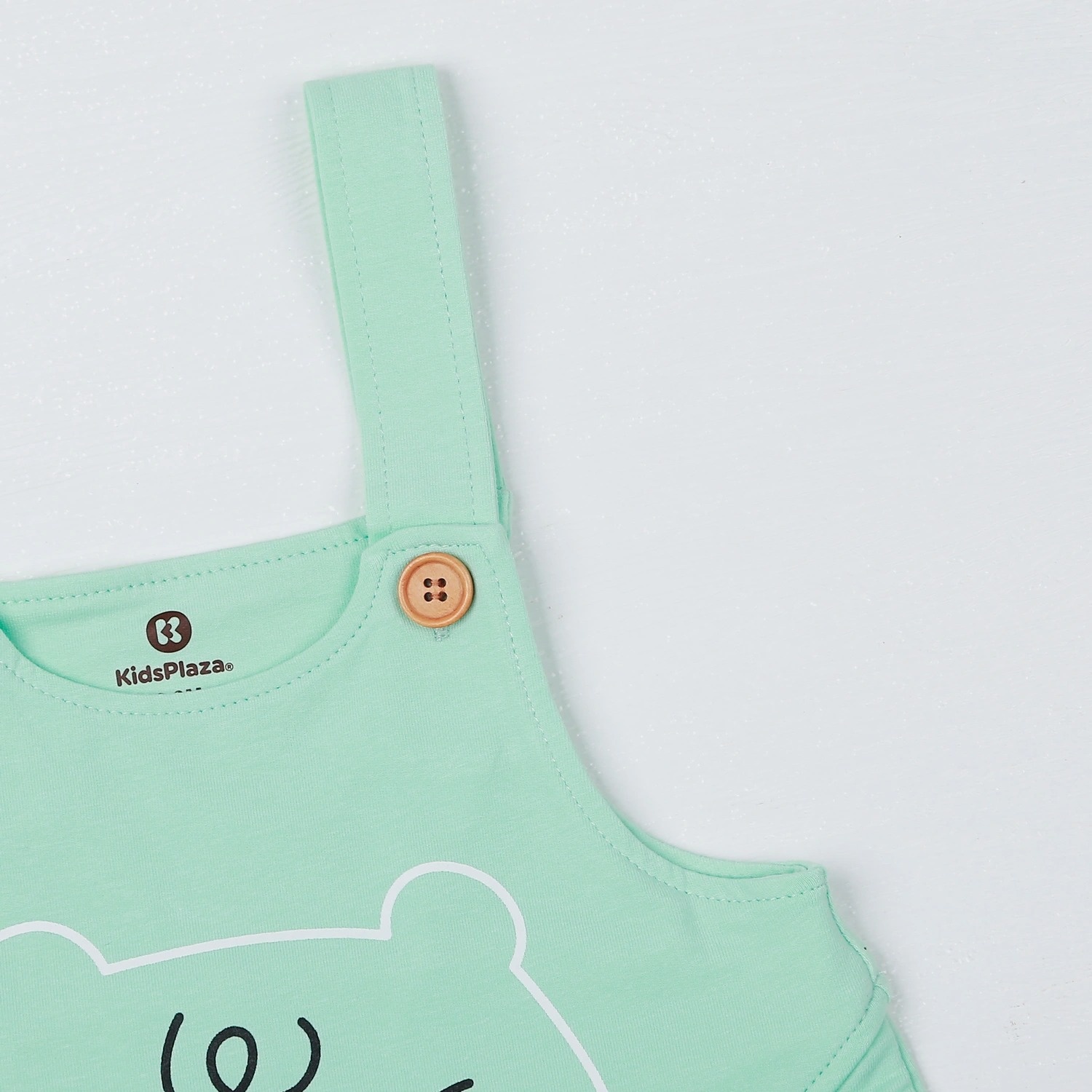 Set yếm bé gái KidsPlaza in mặt thỏ xanh ngọc HN22T hình 3