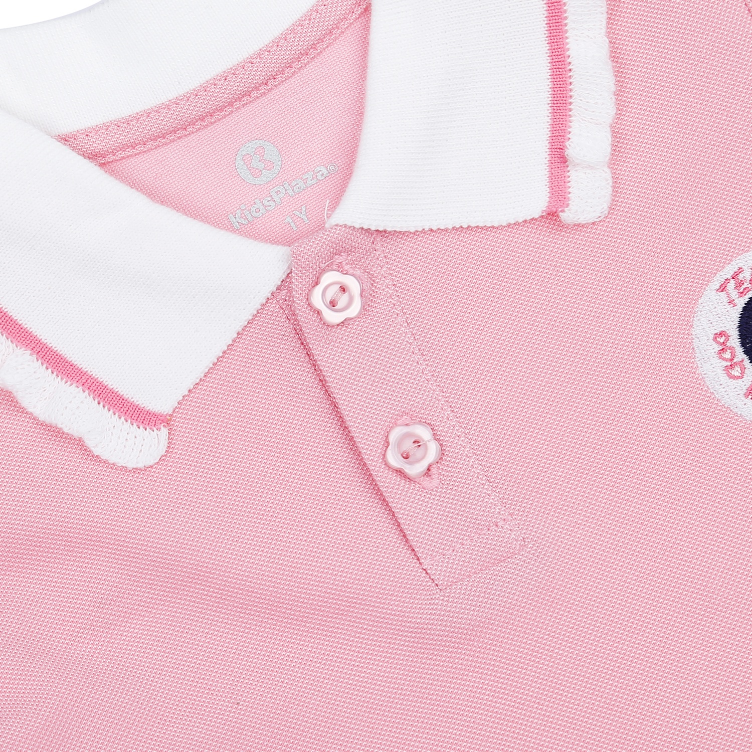 Áo polo bé gái KidsPlaza Team Meow HN23H (Hồng)  hình 3