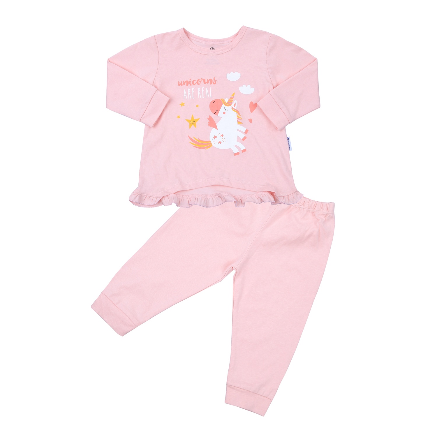 Bộ dài tay bé gái KidsPlaza in ngựa M23T (Hồng) hình 1