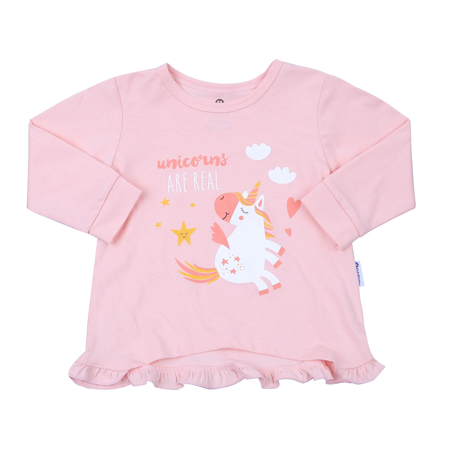 Bộ dài tay bé gái KidsPlaza in ngựa M23T (Hồng) hình 2