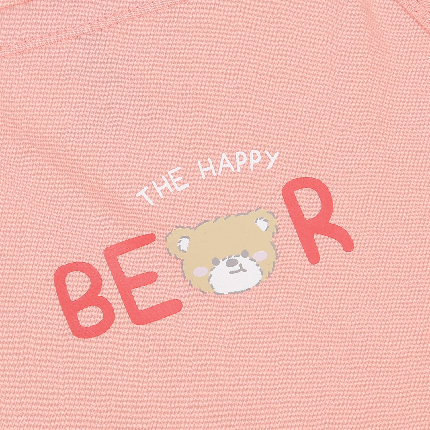 Bộ quần áo bé gái KidsPlaza hai dây in bear AT23H (Hồng) hình 3