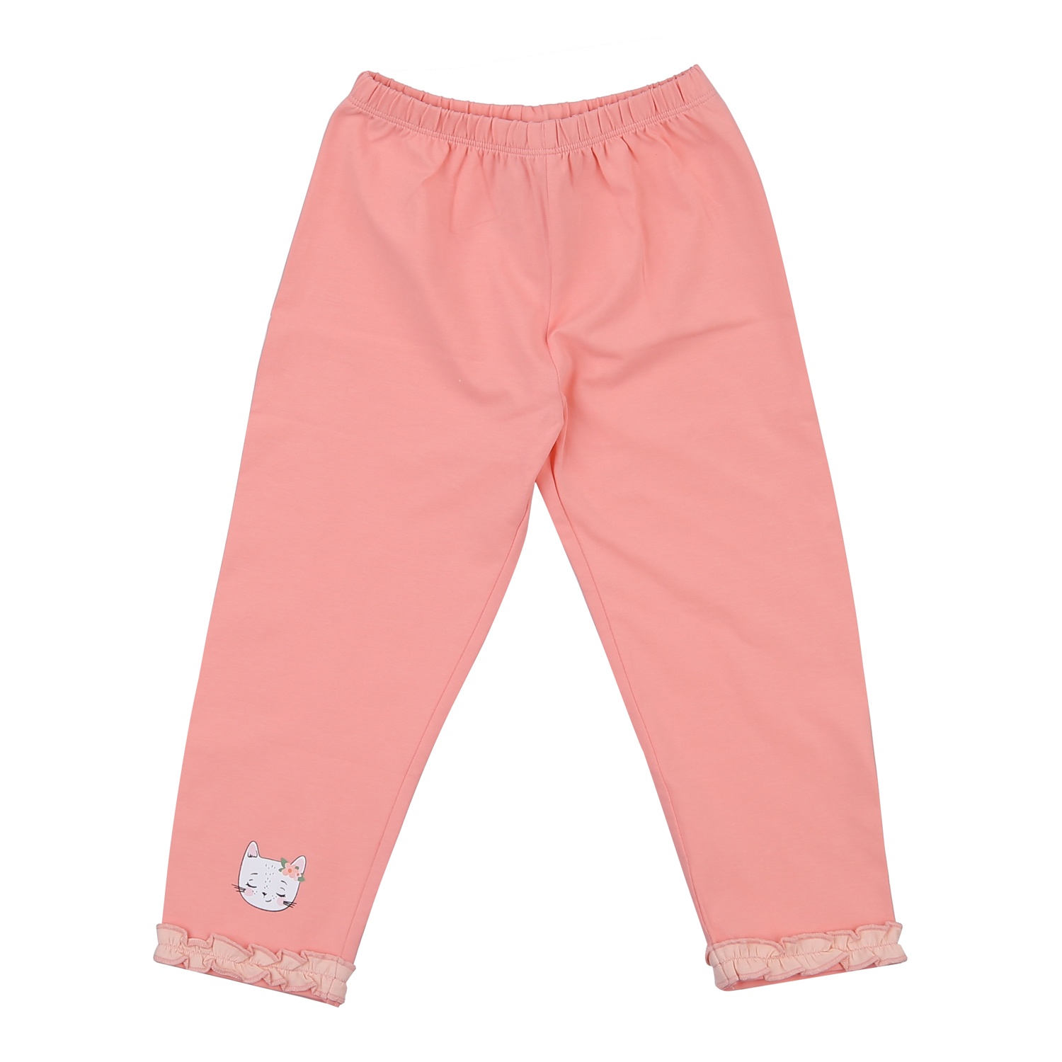 Bộ quần áo dài tay bé gái KidsPlaza in váy mèo TT23T (Hồng cam) hình 5