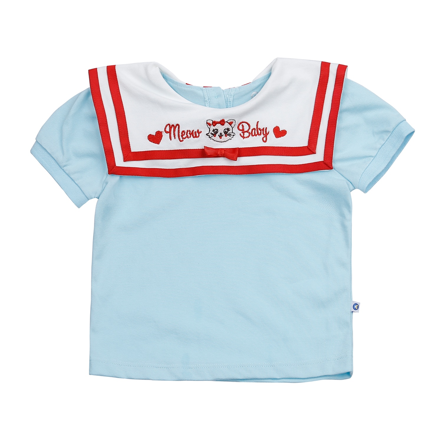 Set váy polo KidsPlaza cổ vuông HN23H (Xanh trắng)  hình 2