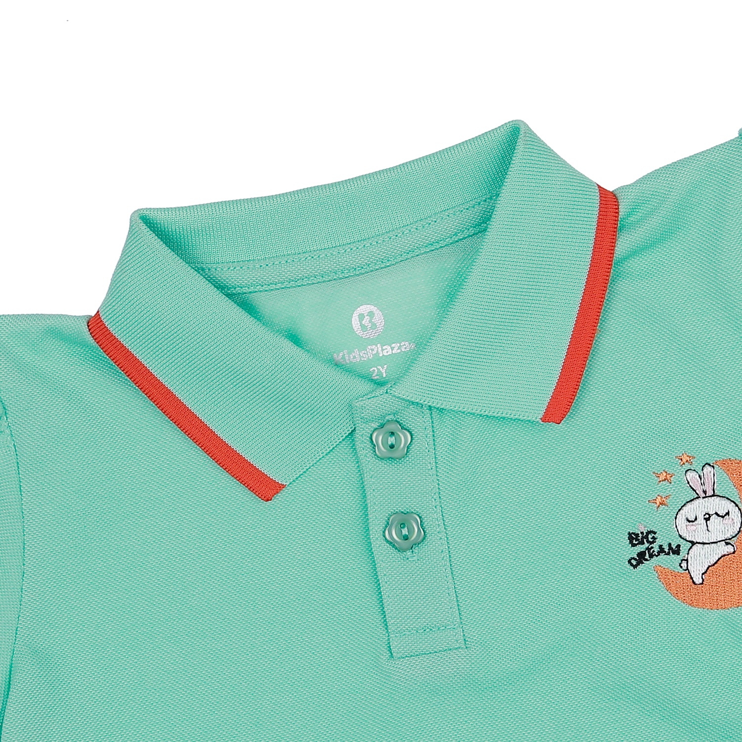 Set váy polo KidsPlaza thêu thỏ HN23H (Xanh) hình 4