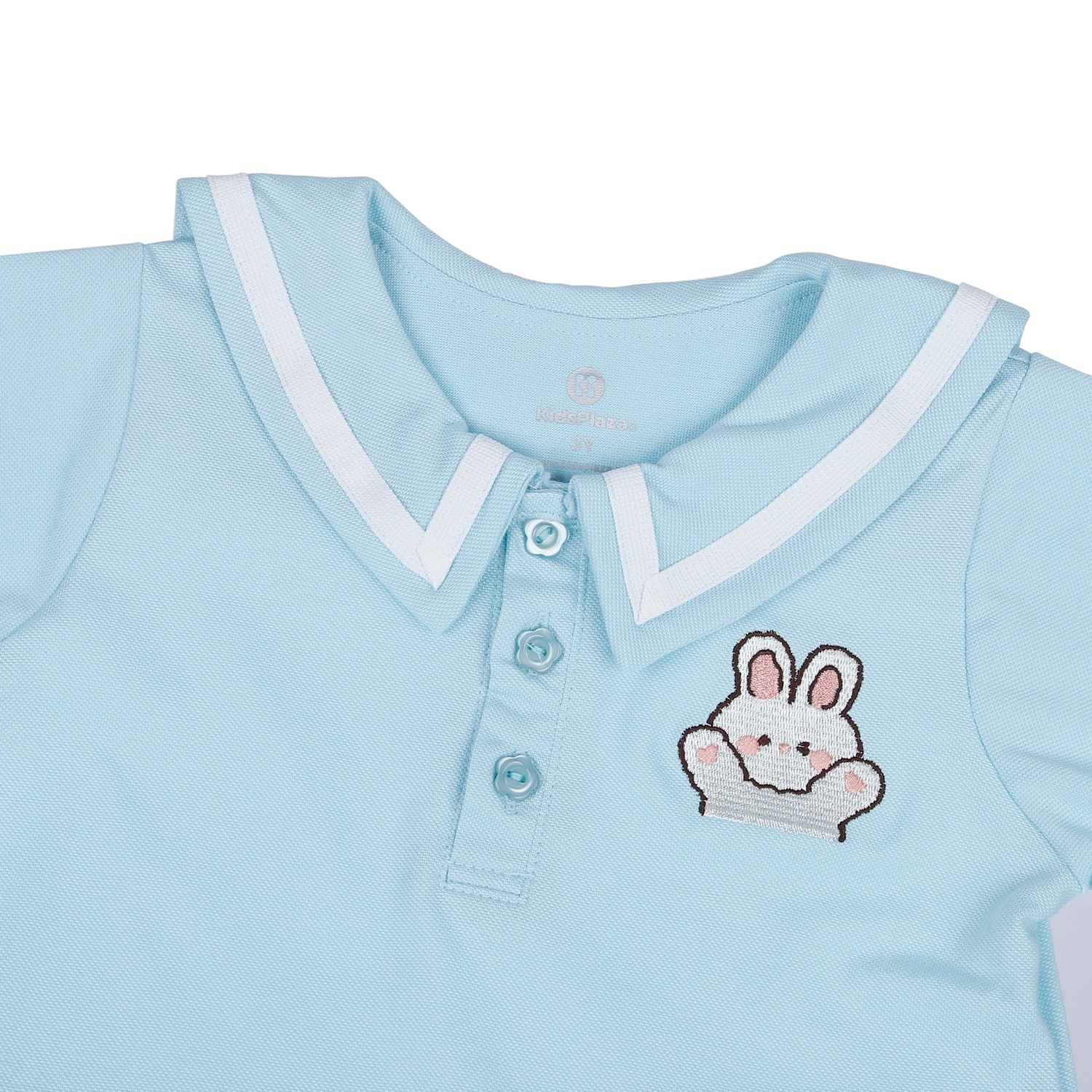 Váy Polo bé gái KidsPlaza thêu thỏ HN23H (Xanh) hình 2