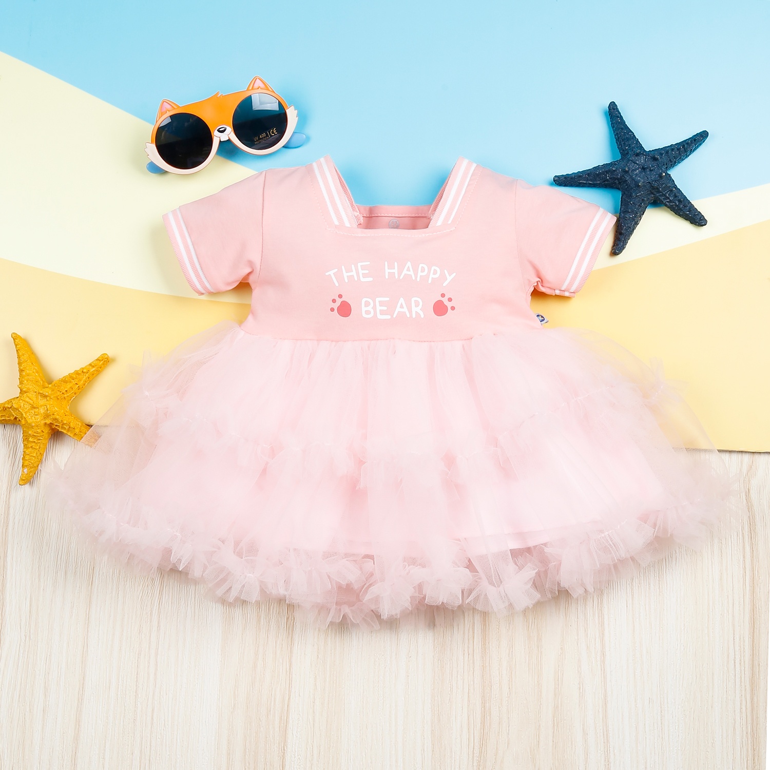Váy tutu bé gái KidsPlaza Bear AT23H (Hồng) hình 1