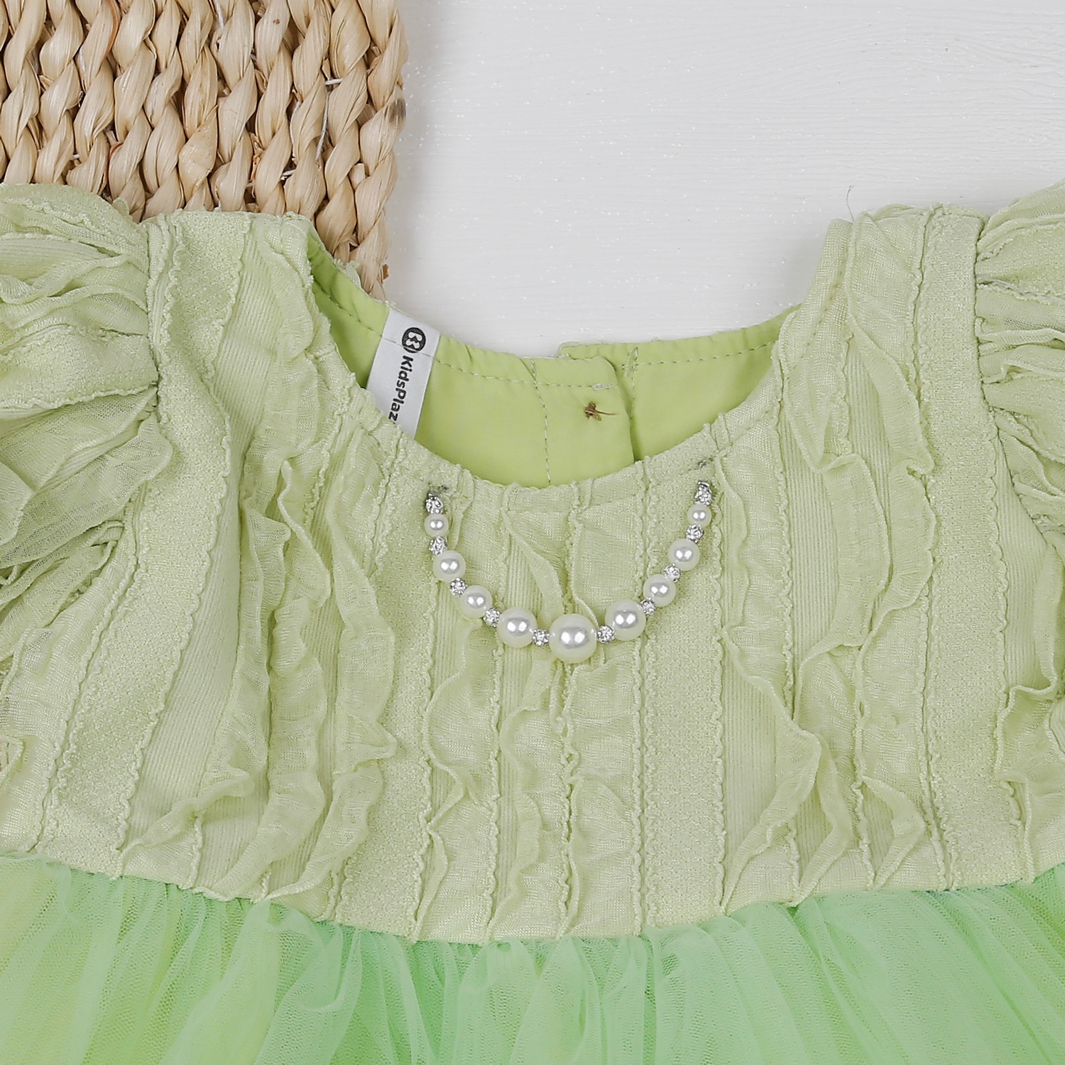 Váy tutu bé gái KidsPlaza đính ngọc trai AT23H (Xanh) hình 3
