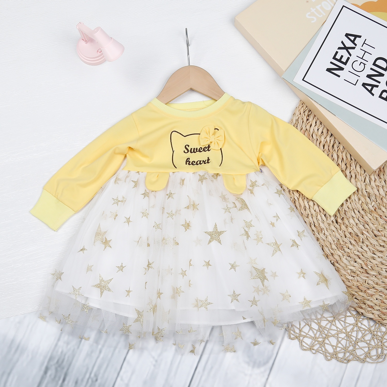 Váy tutu bé gái KidsPlaza tai gấu AT23H (Vàng) hình 1