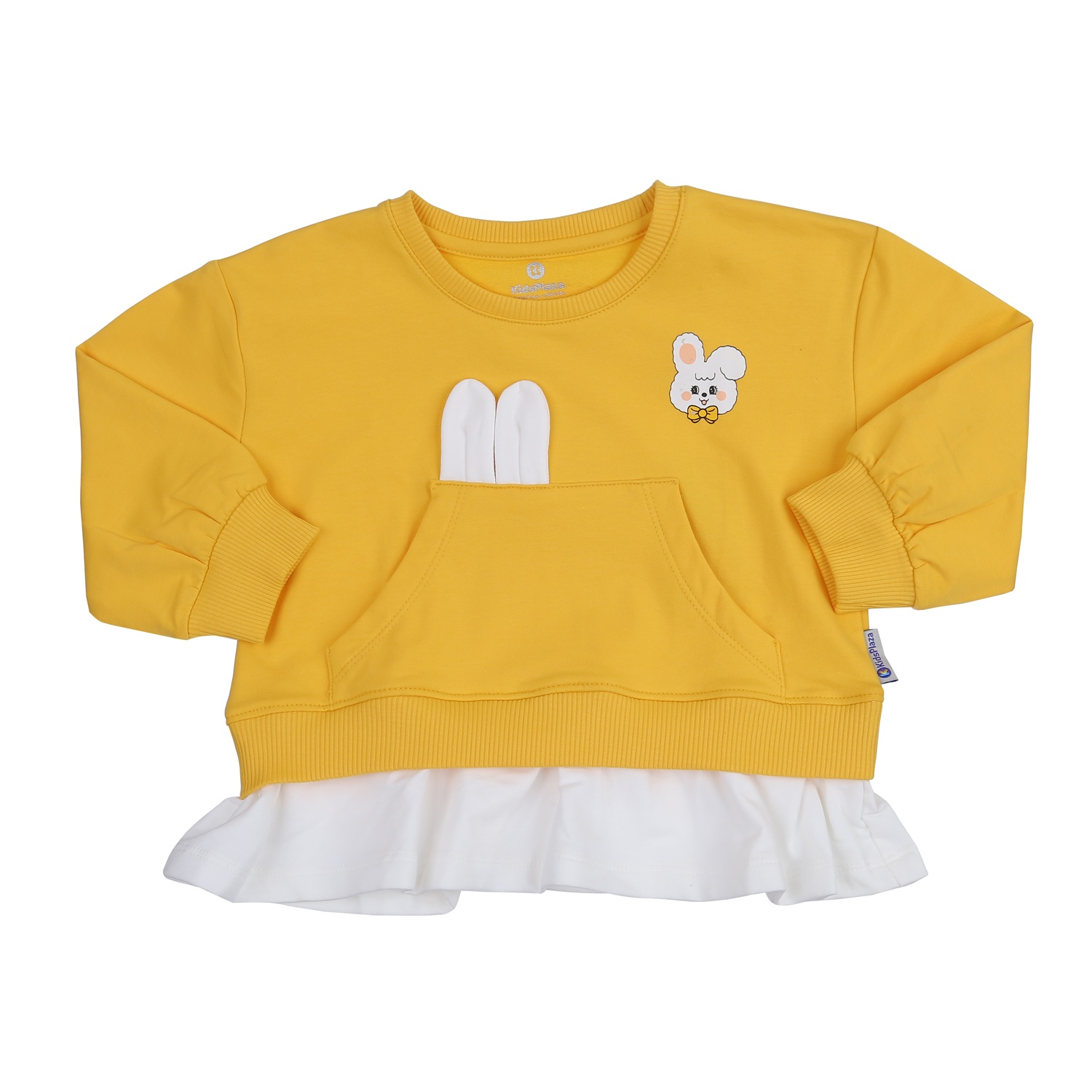 Bộ thời trang bé gái dài tay KidsPlaza in chú thỏ TT23T (Vàng) 2
